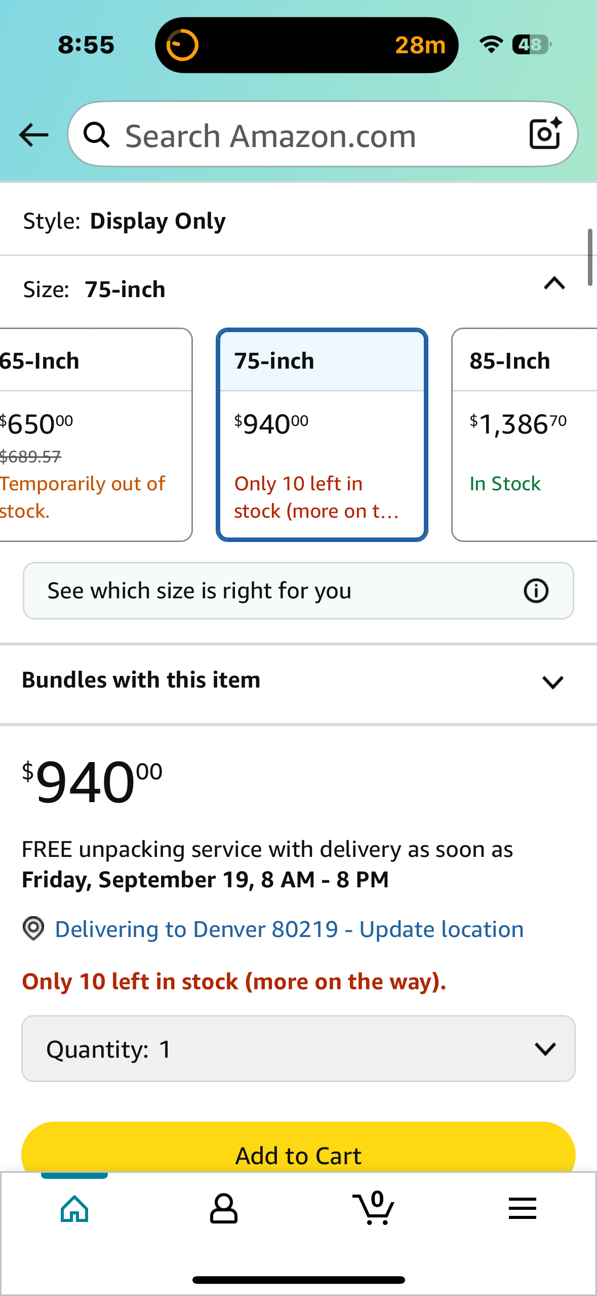 Samsung 75-Inch Class Crystal UHD 4K Bed-H Series HDR Business Pro TV w/ 3-Sided Bezel-Less Slim Design, Alexa Built-in (R660)