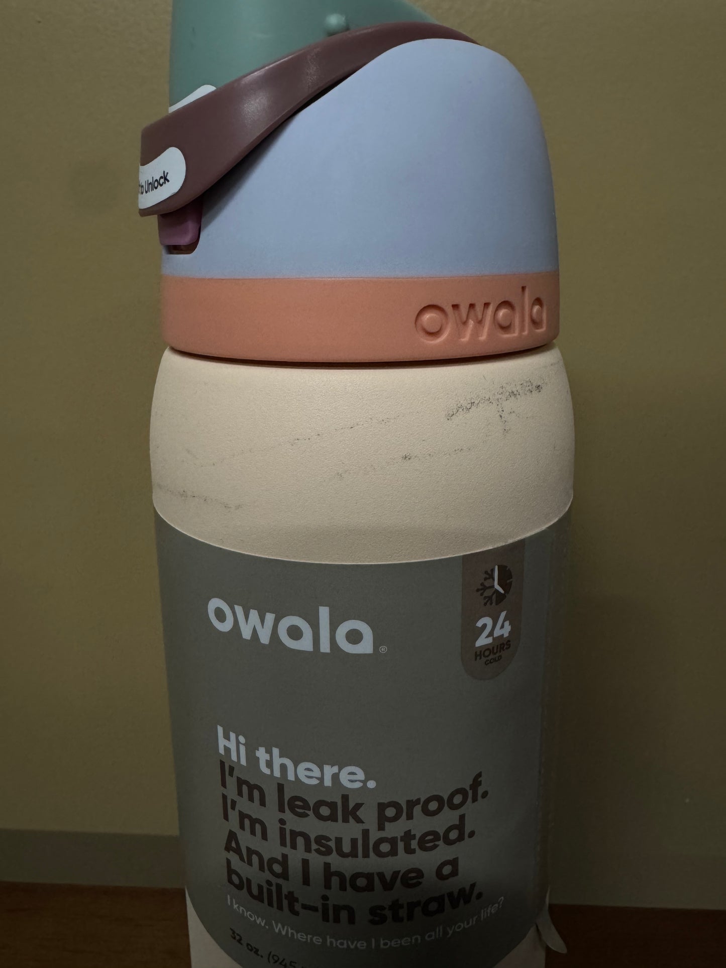 Owala 32oz FreeSip Stainless Steel Water Bottle (Blemished)