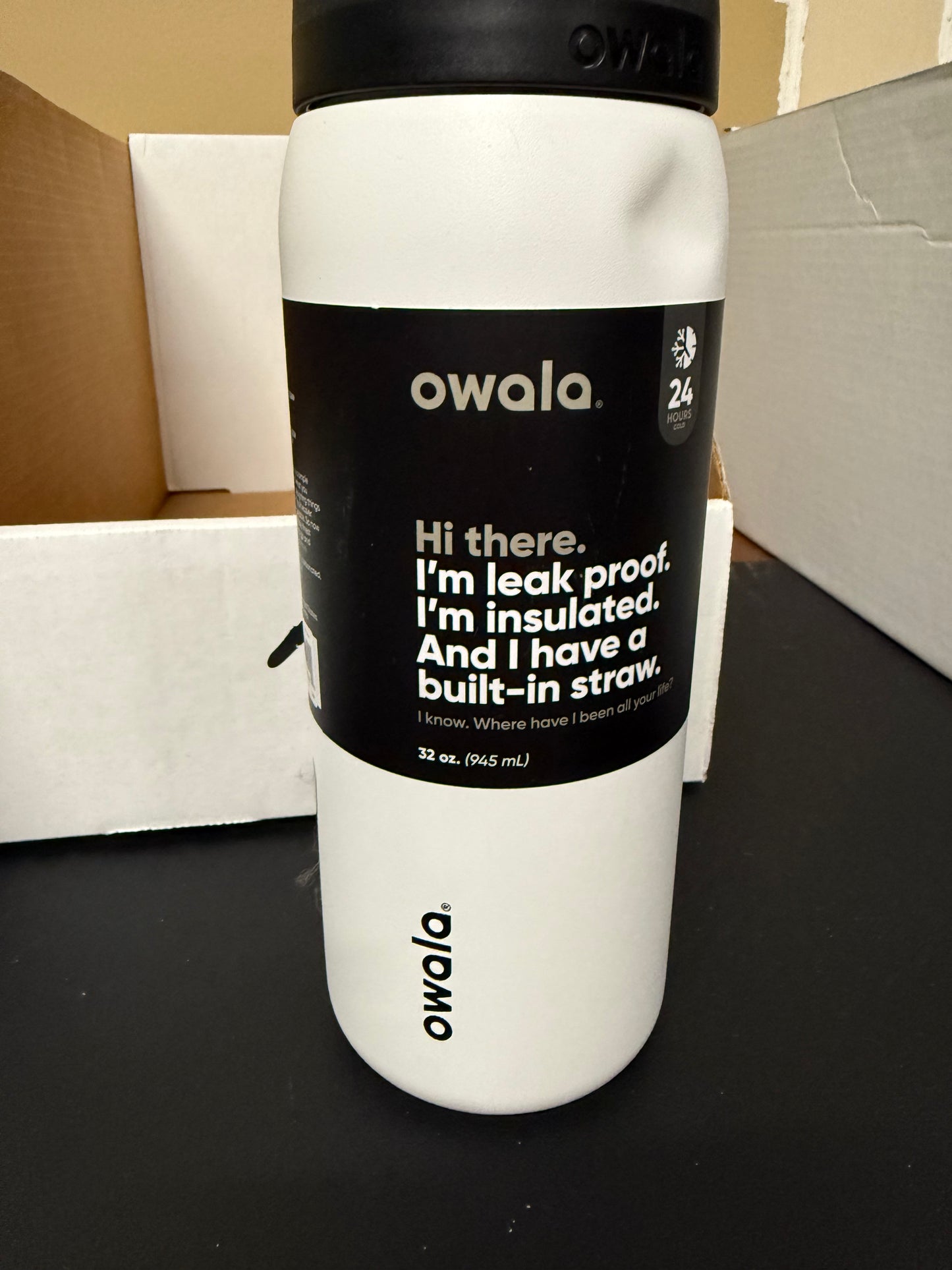 Owala FreeSip Insulated Stainless Steel Water Bottle with Straw for Sports, Travel, and School BPA-Free Sports Water Bottle, 32 oz