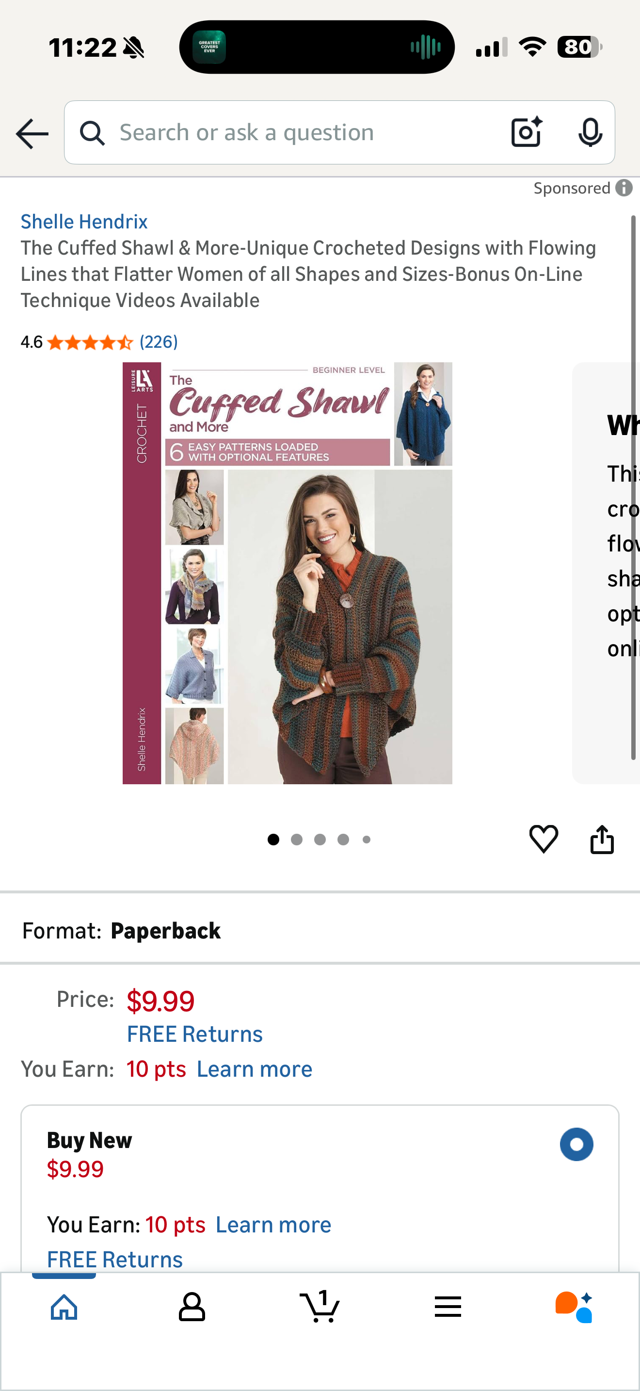 The Cuffed Shawl & More-Unique Crocheted Designs with Flowing Lines that Flatter Women of all Shapes and Sizes-Bonus On-Line Technique Videos Available