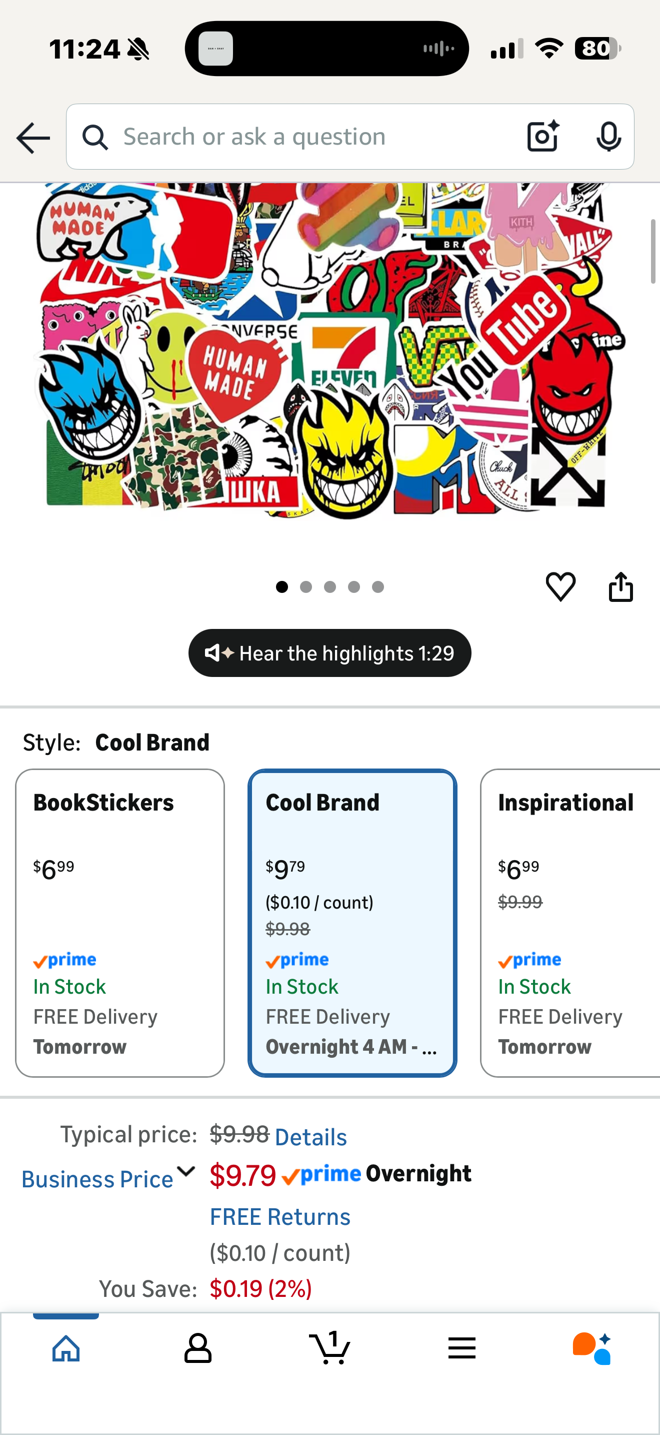 Cool Brand Stickers for Adults,for Teenagers 101 Pack Decals for Laptop Computer Skateboard Water BottlesWaterproof Vinyl Stickers Pack for Laptop, Skateboard, Luggage