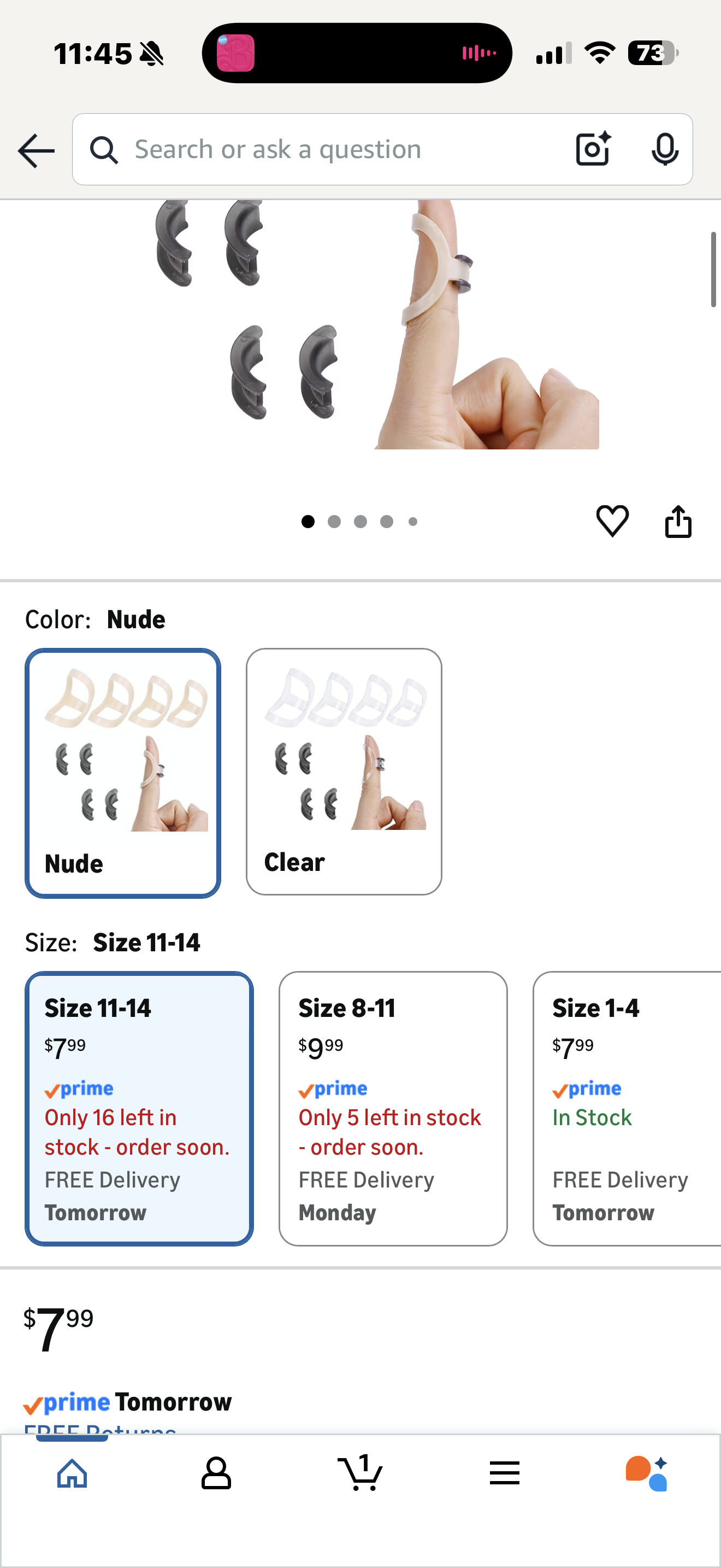 RonJea 8Pcs Oval Finger Splints & Click-Lock Adjustment Kit, 4 Graduated Finger Ring Splint & 4 Splint Adjustment, Finger Braces for Arthritis, Mallet, Straightening, Support (Size 11-14)