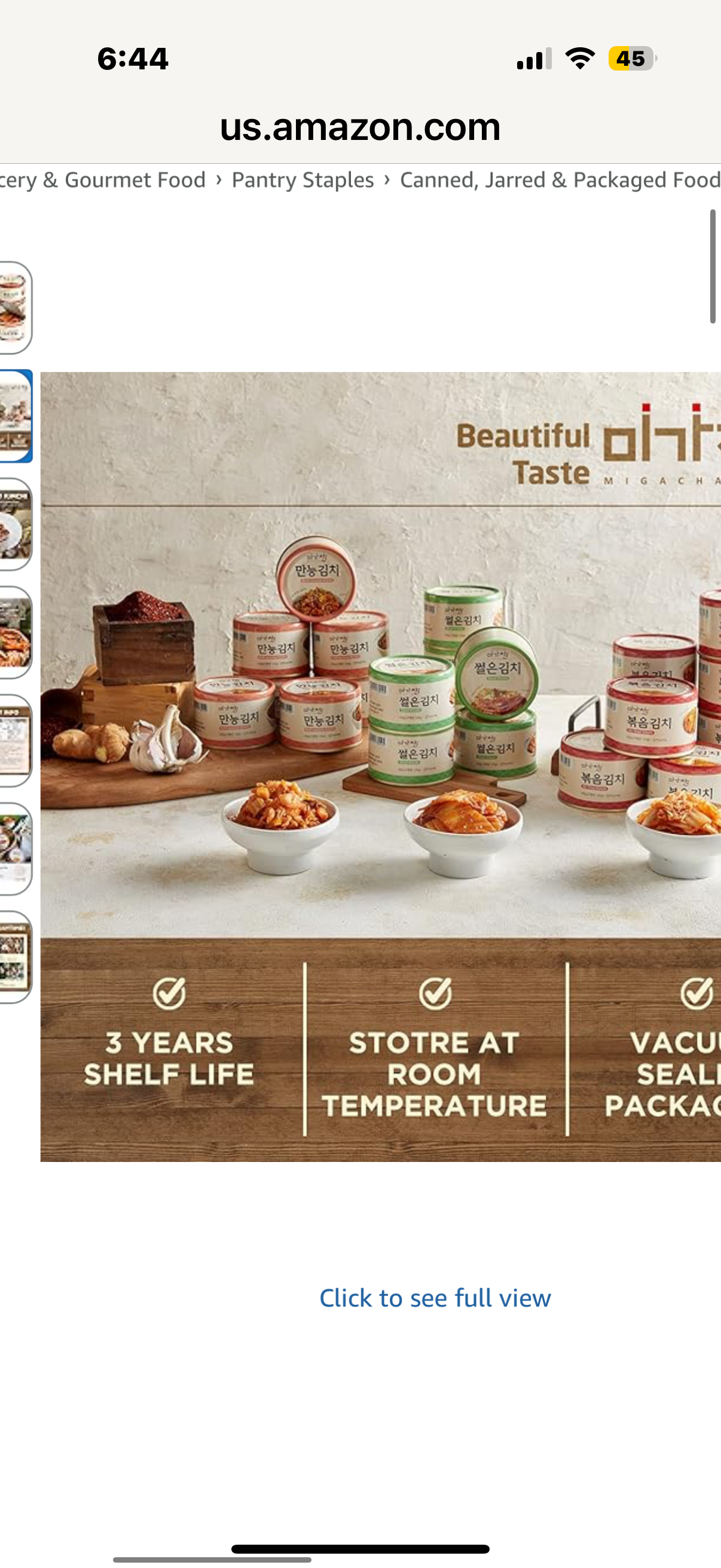 Korean Canned Napa Cabbage Kimchi, Stir-Fried Kimchi with Spring Onion Oil, 5.64oz(160g), Pack of 3, Spicy and Savory Flavor Kimchi Can, Rich in Probiotics by MIGACHAN