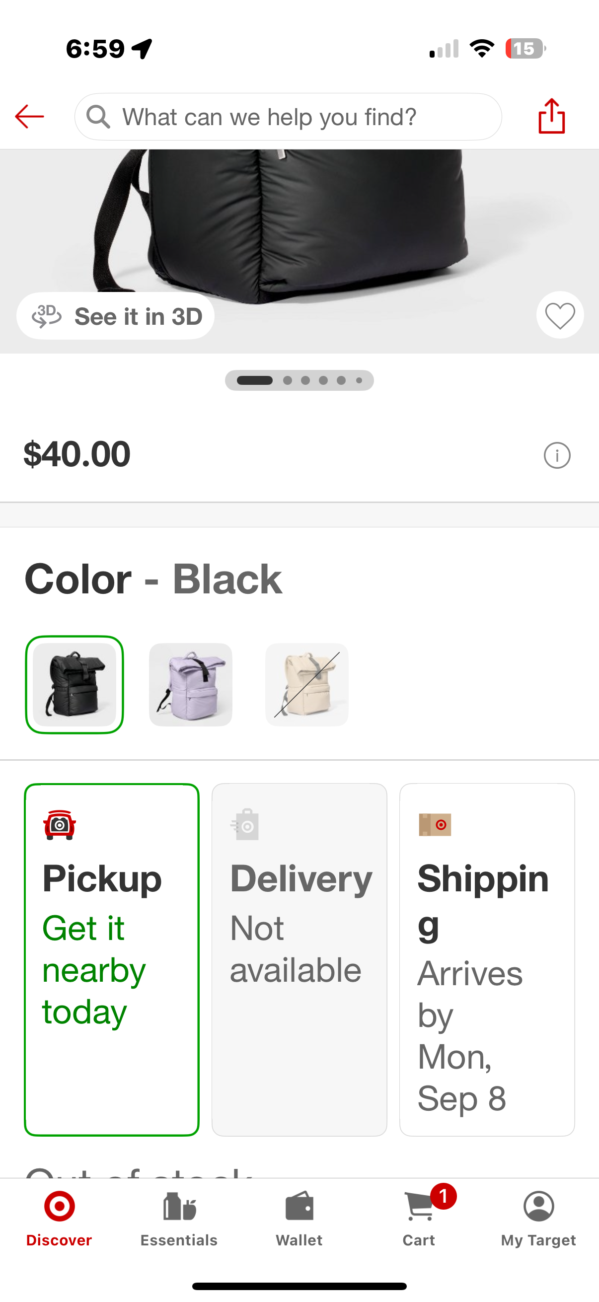 Puffer 16" Backpack Black - Open Story™