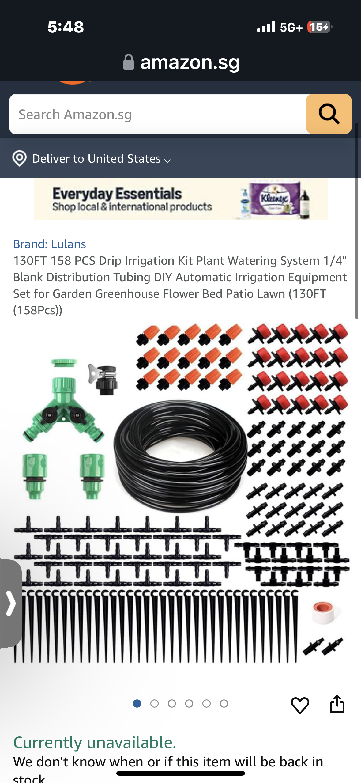 130FT 158 PCS Drip Irrigation Kit Plant Watering System 1/4" Blank Distribution Tubing DIY Automatic Irrigation Equipment Set for Garden Greenhouse Flower Bed Patio Lawn (130FT (158Pcs))