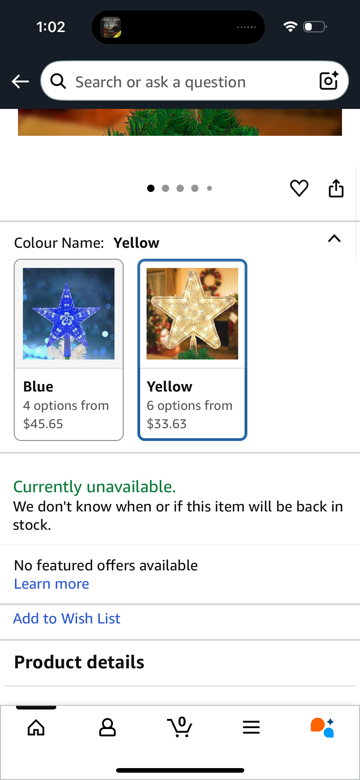 DERAYEE Christmas Star Tree Topper Lighted, Xmas Tree Topper with Lights Light Up Star Topper for Christmas Tree Decorations Battery Operated 9 Inch