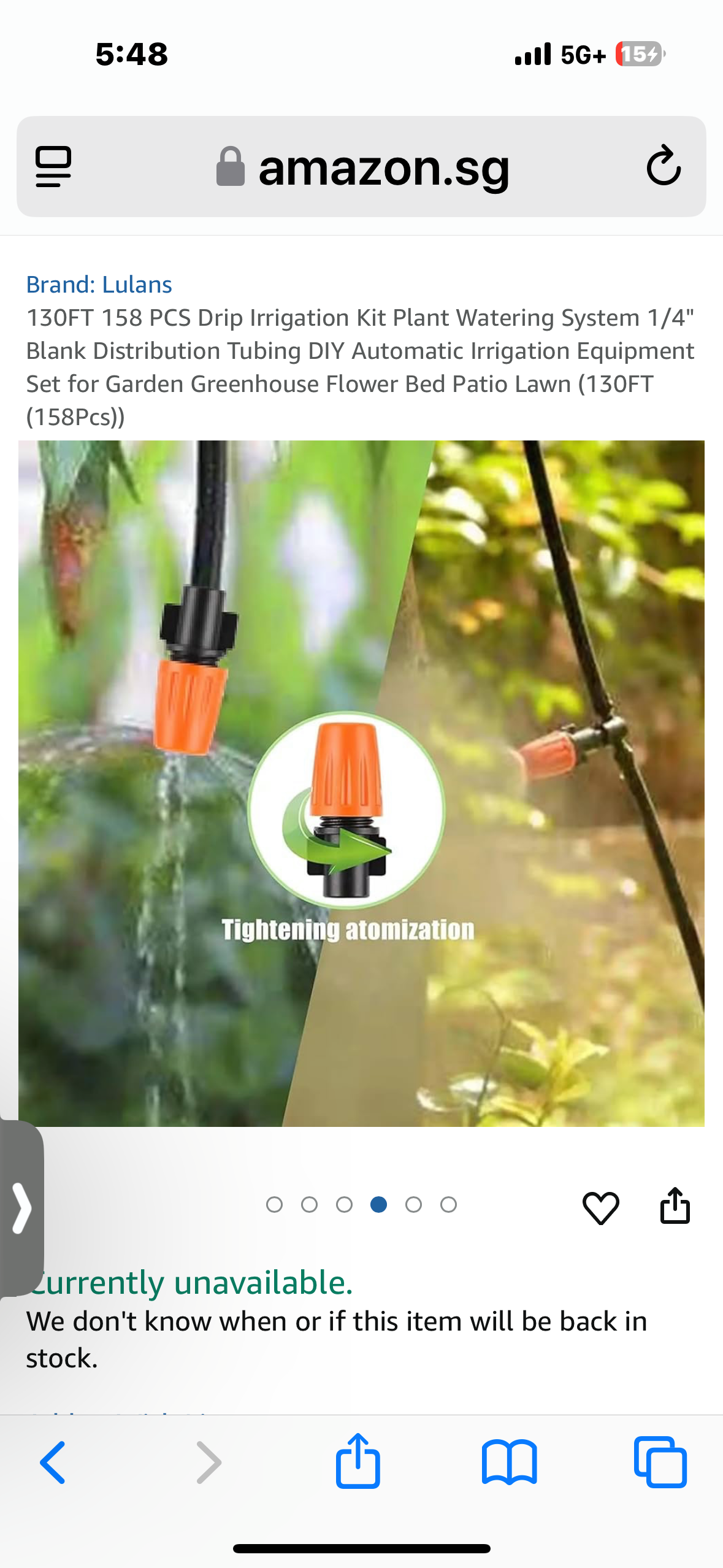 130FT 158 PCS Drip Irrigation Kit Plant Watering System 1/4" Blank Distribution Tubing DIY Automatic Irrigation Equipment Set for Garden Greenhouse Flower Bed Patio Lawn (130FT (158Pcs))