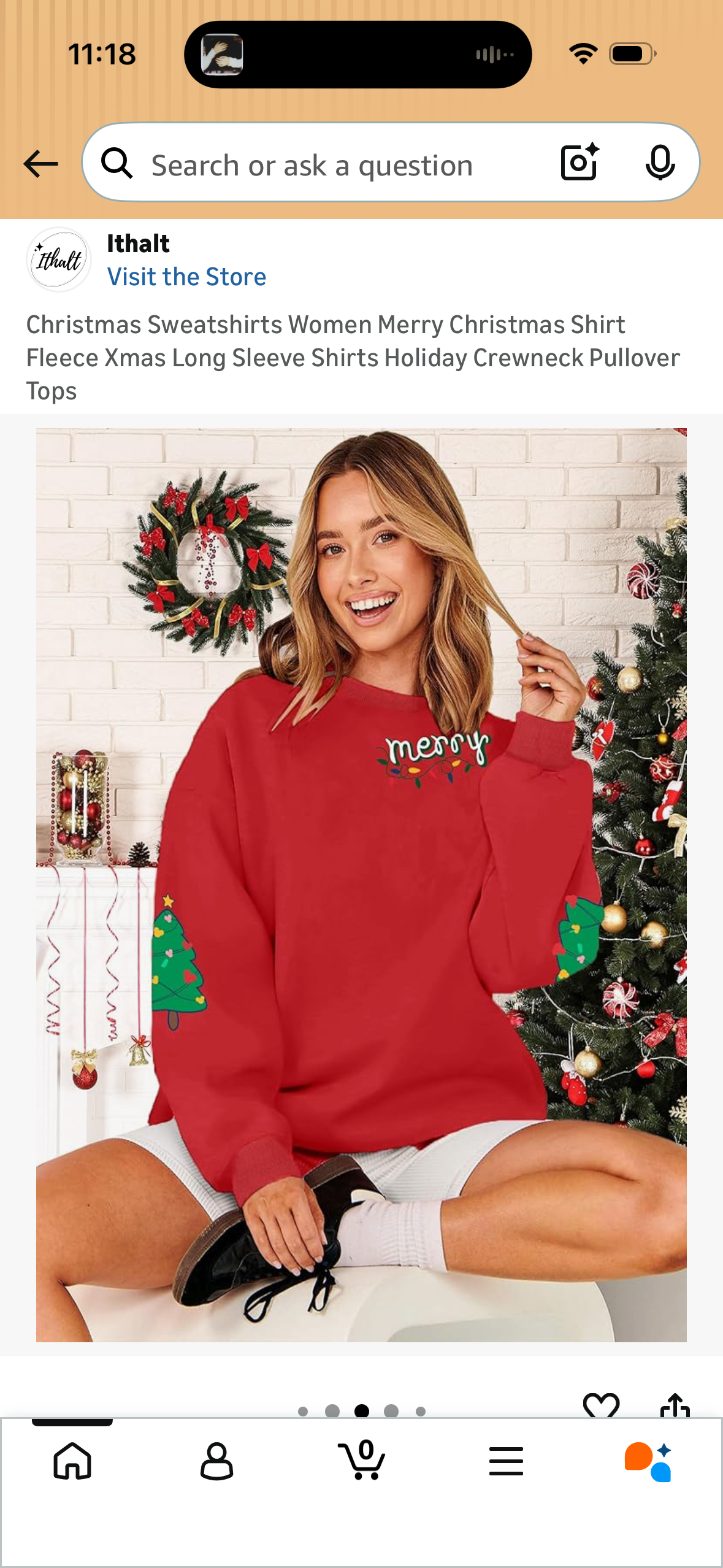 Christmas Sweatshirts Women Merry Christmas Shirt Fleece Xmas Long Sleeve Shirts Holiday Crewneck Pullover Tops (Size Small)