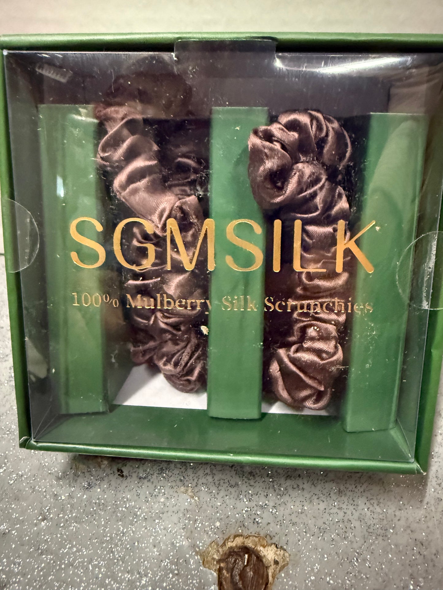 SGMSILK Mulberry Silk Hair Ties, Women Grils No Damage Hair Elastics for Frizz-Free Curly Hair, Breakage Protection Ponytail Holder, 2 Pack