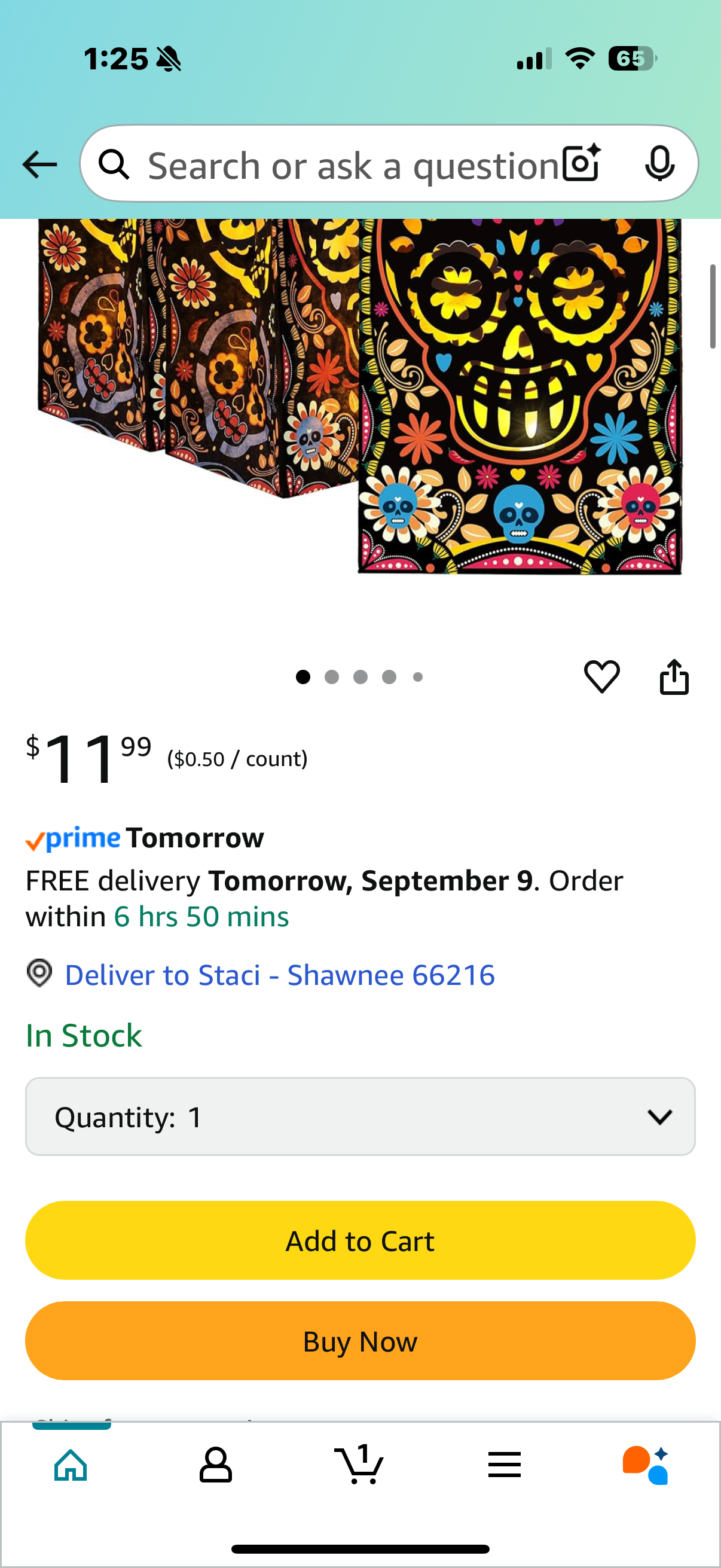 Outus 24 Pcs Halloween Day of The Dead Luminary Bags Paper Treat Bags Black Dia de Muertos Flame Resistant Candle Bags Goodie Present Wrap Bags for Halloween Party Favors Supplies