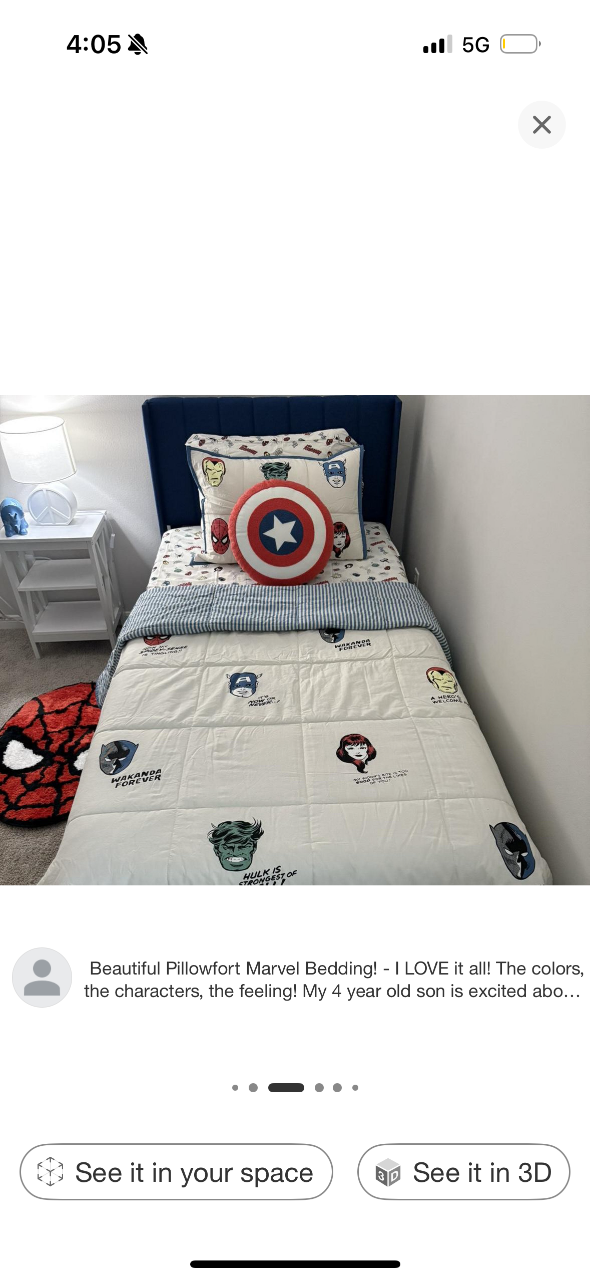 Twin Marvel Icons Kids' Quilt - The Marvel Collection by Pillowfort™