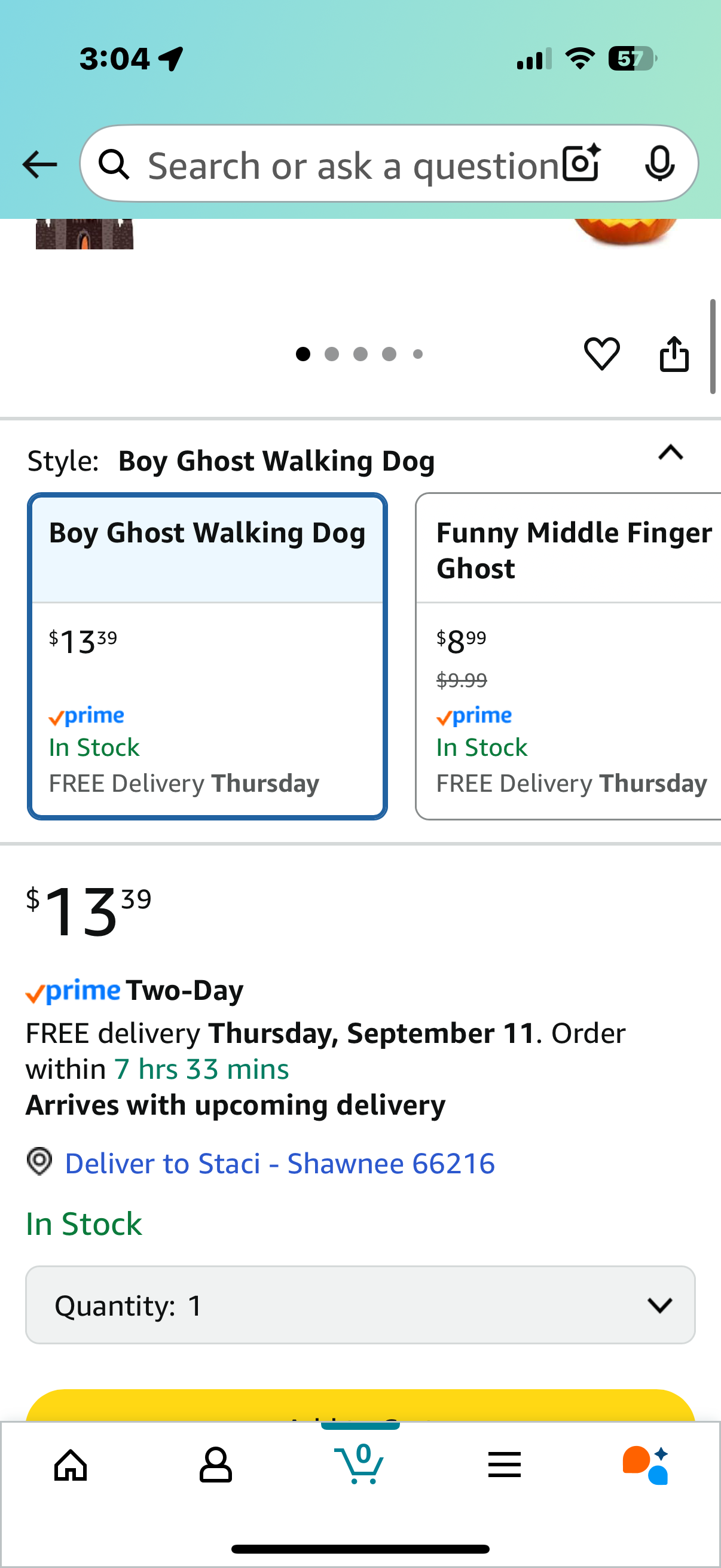 Ghost Walking Dog Statue Decor, Cutest Halloween Spooky Ghost Dog Resin Figurine, Perfect for Home Front Porch Decor and Outdoor Garden Tabletop Sculpture Decoration