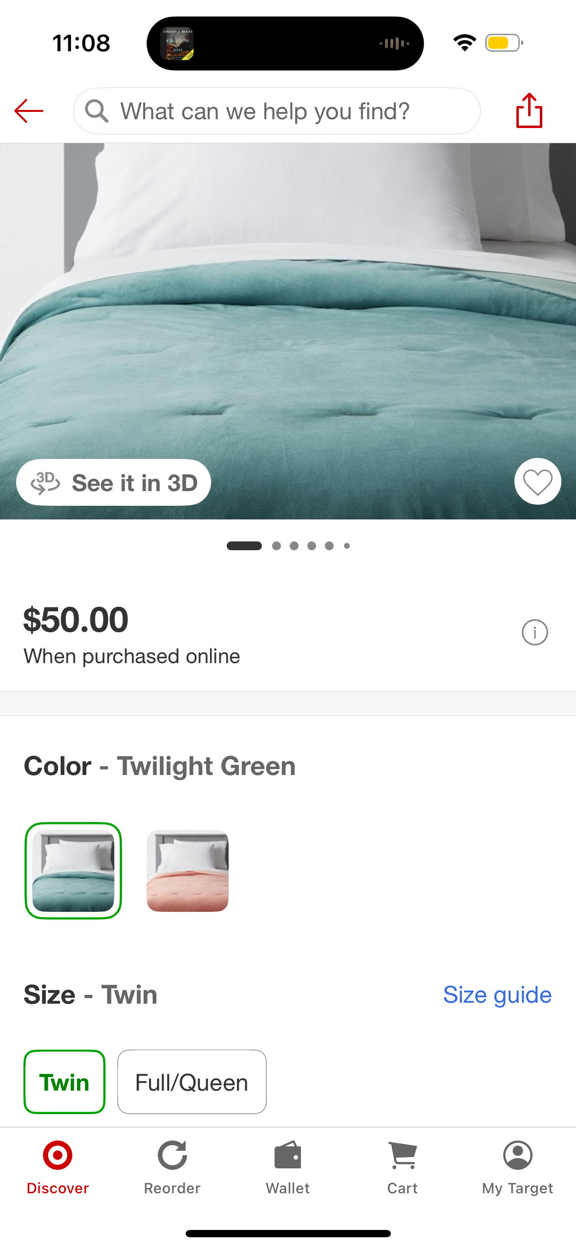 Twin Velvet Kids' Quilt Twilight Green - Pillowfort™: OEKO-TEX Certified, Polyester, Twin Bedding for Teens & Kids