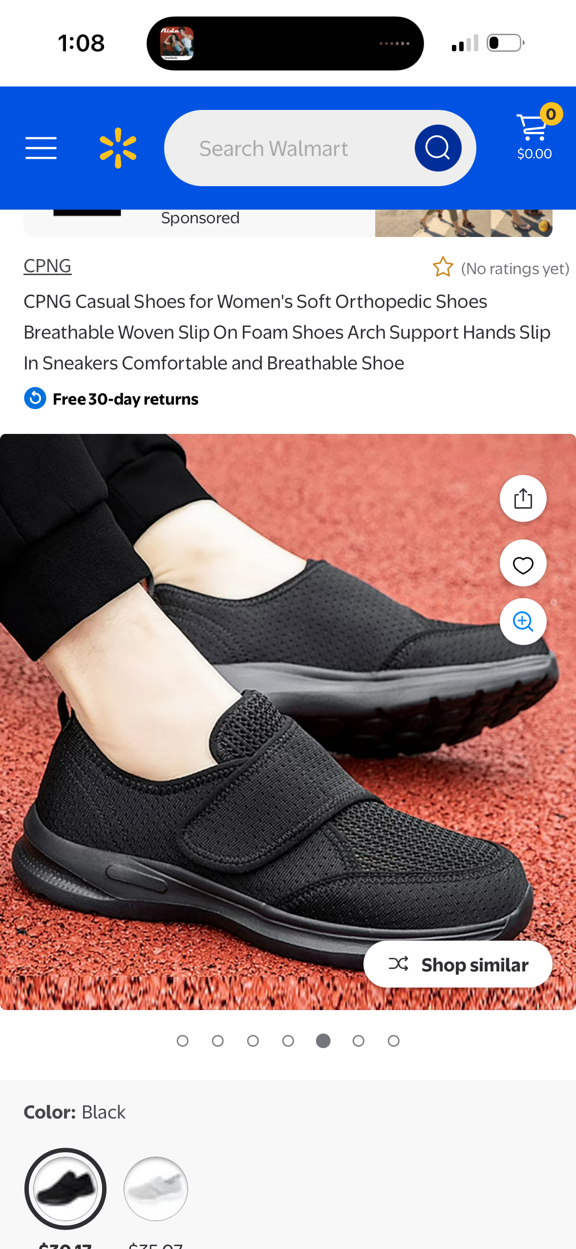 CPNG Casual Shoes for Women's Soft Orthopedic Shoes Breathable Woven Slip On Foam Shoes Arch Support Hands Slip In Sneakers Comfortable and Breathable Shoe (Size US 6 Women’s)