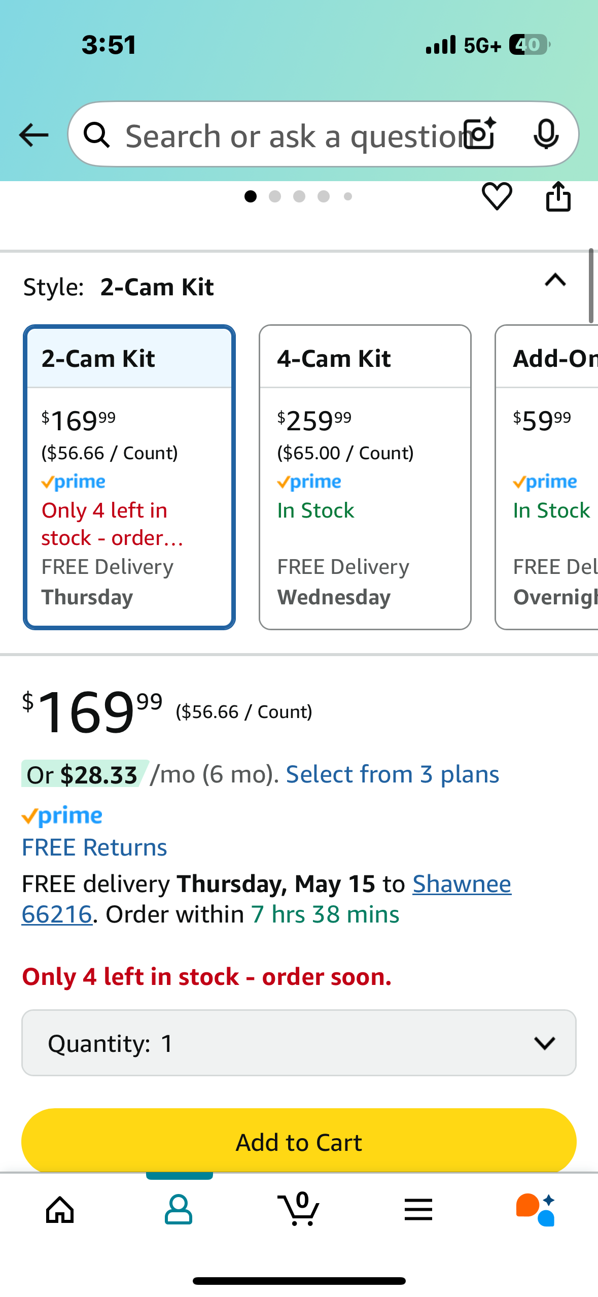 WiFi6 Solar Security Cameras Wireless Outdoor, 2K QHD Home Security System, 2-Cam Kit, 2.4&5GHz WiFi, Color Night Vision, Local Storage, IP66 Weatherproof, Works with Alexa, No Monthly Fees