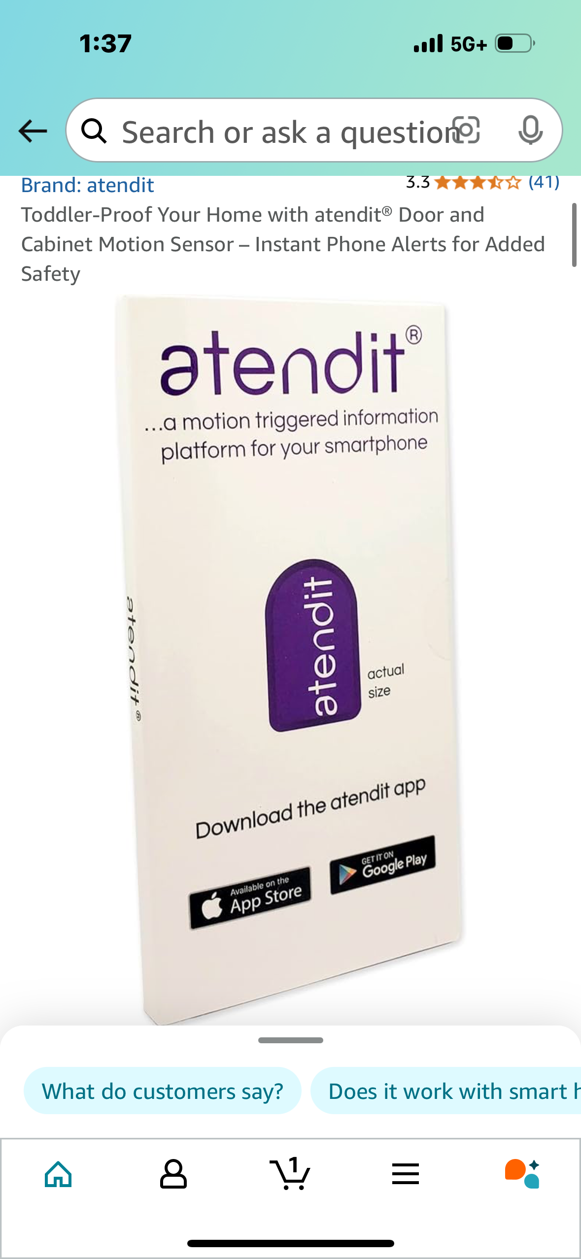 Toddler-Proof Your Home with atendit® Door and Cabinet Motion Sensor – Instant Phone Alerts for Added Safety