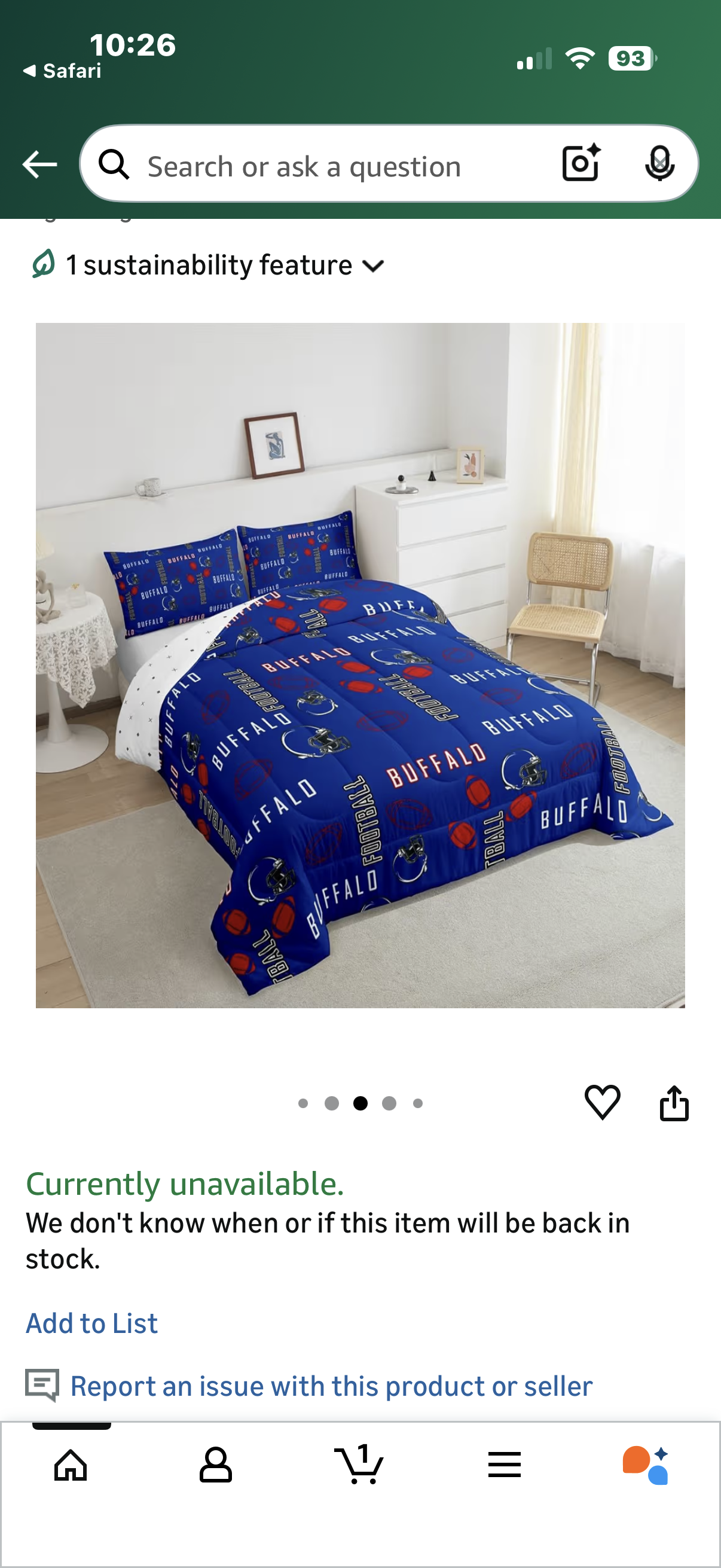 Football Bedding Set for Kids Boys Girls Buffalo Comforter Set Full Size American Football City Duvet Quilt Red Blue Rugby Sports Bedroom Decor Breathable Soft Lightweight Microfiber