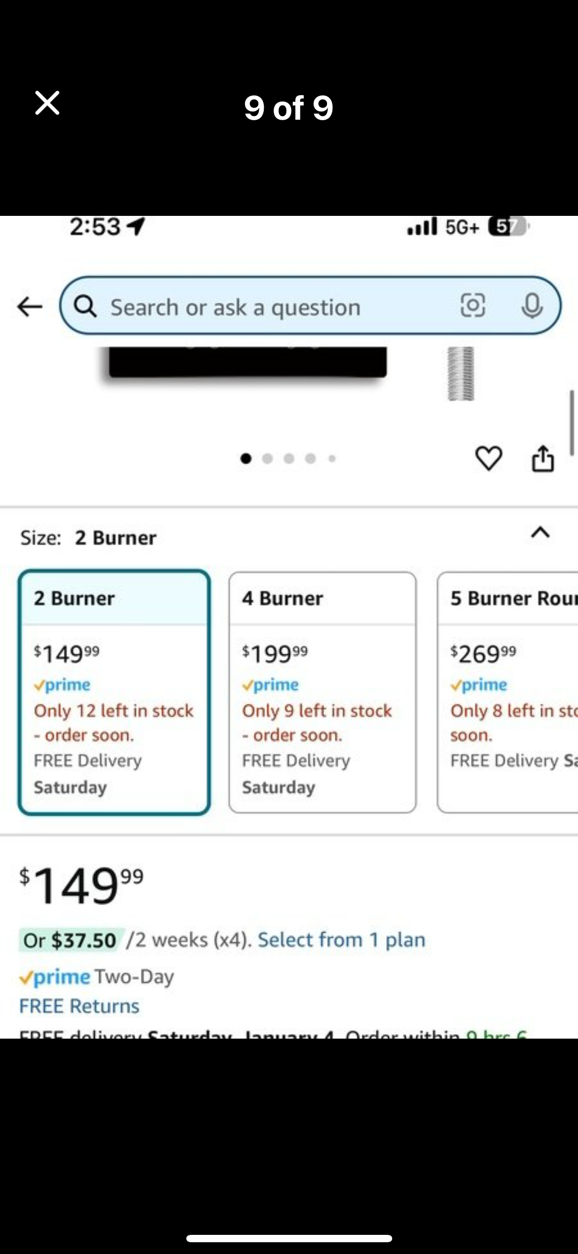 New - 12 Inch Electric Cooktop, Built-in 2 Burner Electric Stovetop 3000W, Ceramic Cooktop with Touch Control, Child Safety Lock (L532)