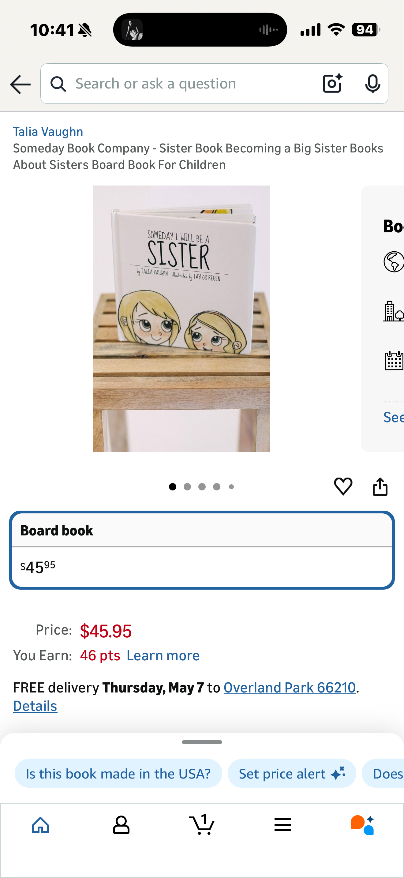 Someday Book Company - Sister Book Becoming a Big Sister Books About Sisters Board Book For Children