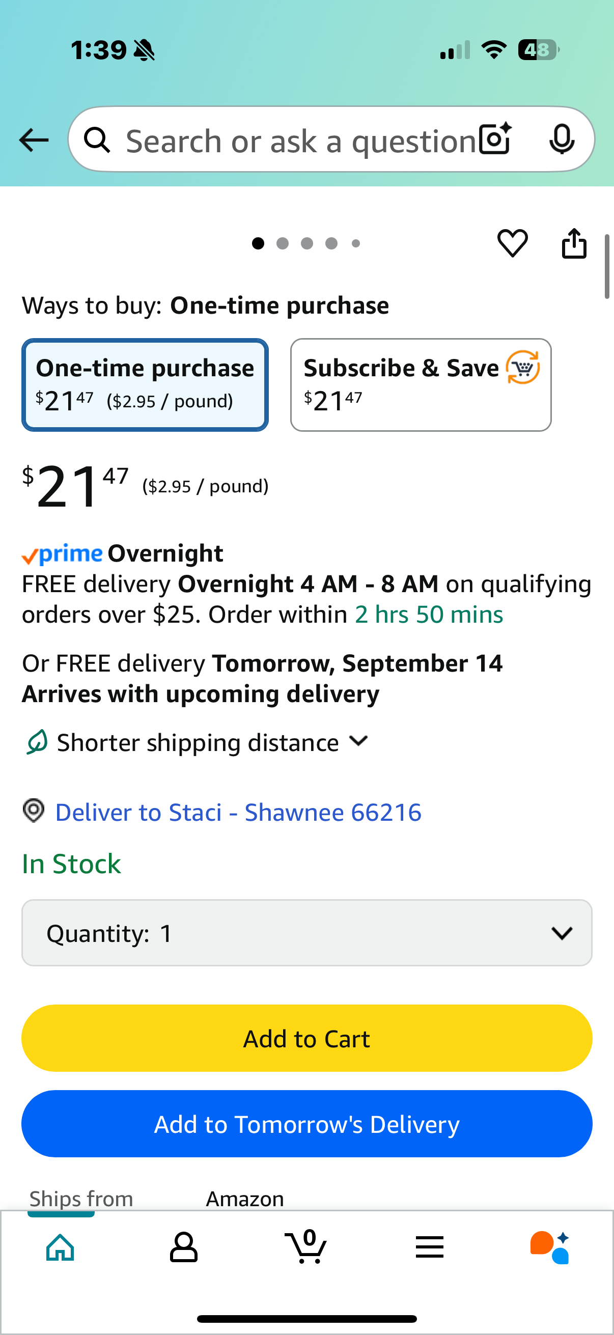 Purina Tidy Cats LightWeight 24/7 Performance Odor control, Multi-Cat, Clumping, 99.9 Percent Dust Free Cat Litter - 6 lb. Jug