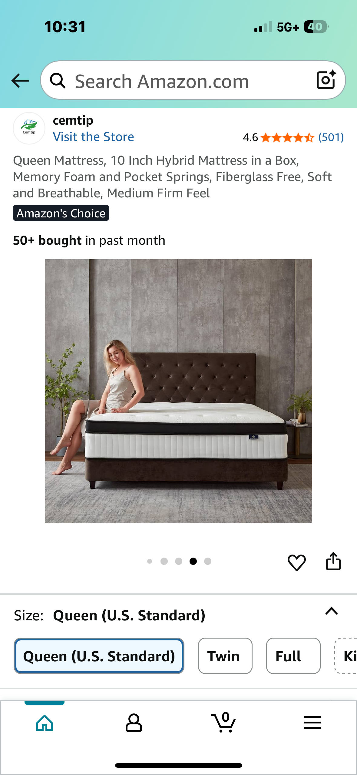 Queen Size Hybrid Mattress (B1073)