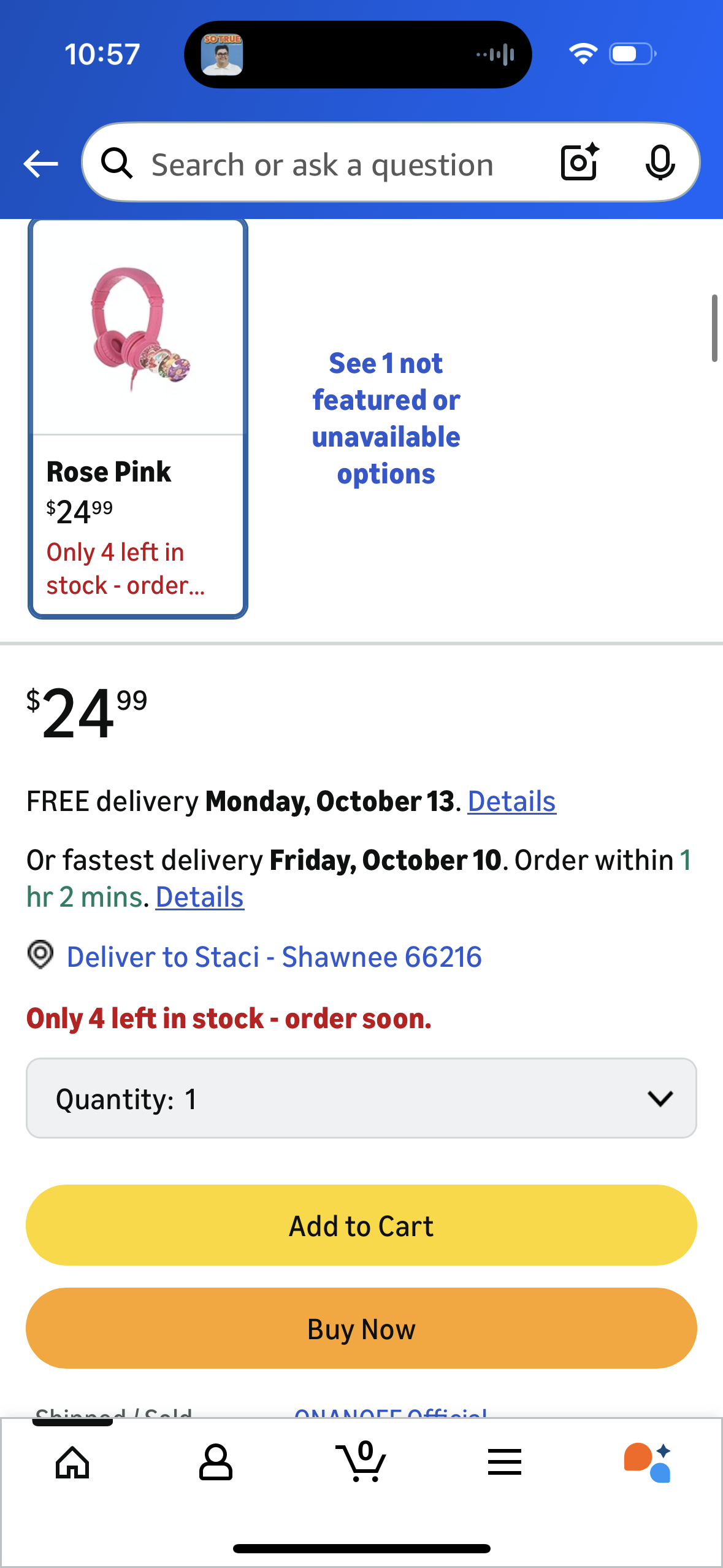 BuddyPhones Explore Plus | Foldable Kids Wired Headphones, Built-in Audio Sharing Cable with in-Line Mic - SafeAudio Volume-Limiting for Kindle, iPad, iPhone, or Android (Rose Pink)