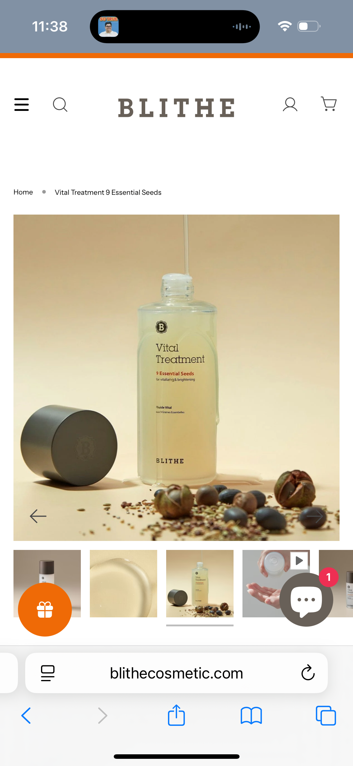 Blithe Vital Treatment 9 Essential Seeds Niacinamide Toner - Korean Skin Essence for Face, Clarifying Oily Skin Vitalizing & Dark Spots 5 Fl Oz