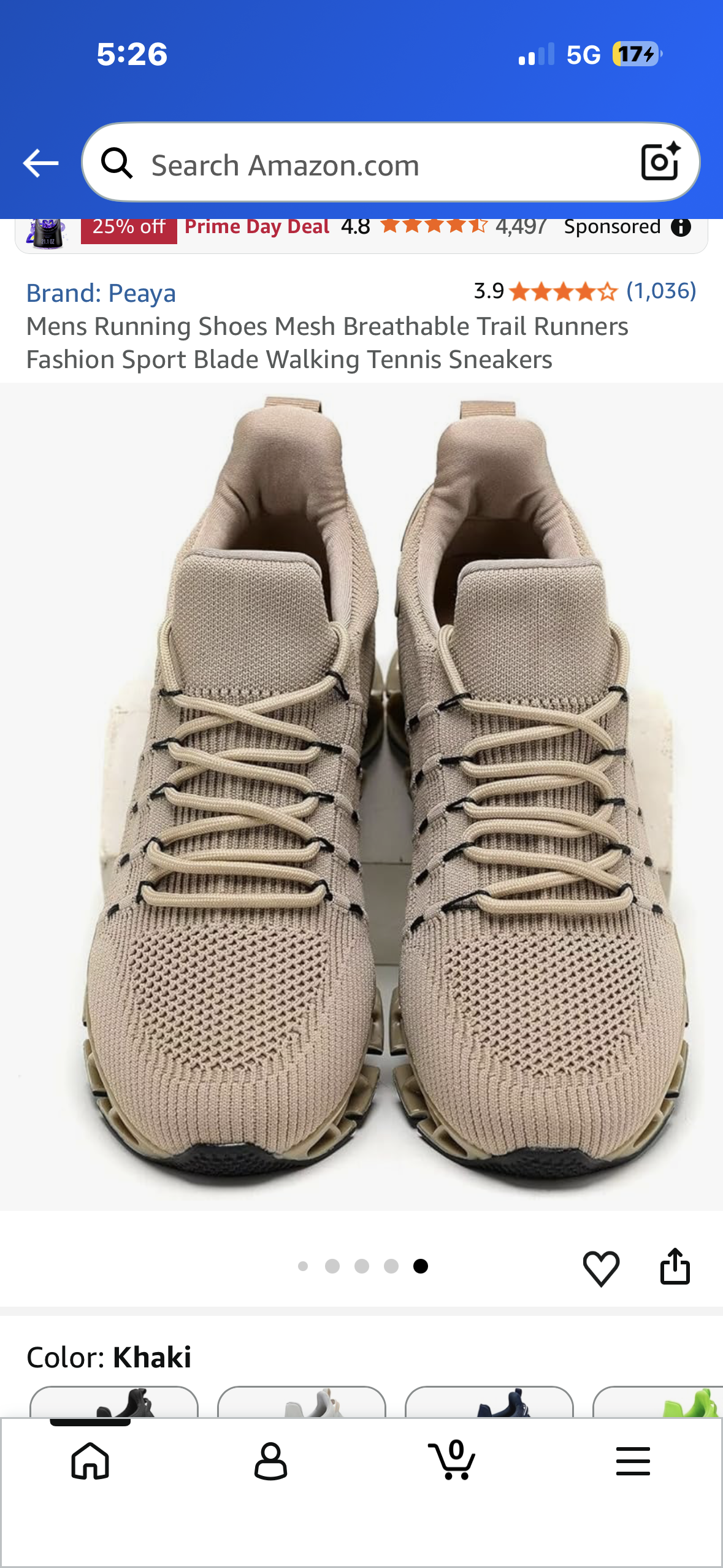 Mens Mesh Breathable Trail Runners, Fashion Sport, Walking, Sneakers (Size Men’s 11 1/2)