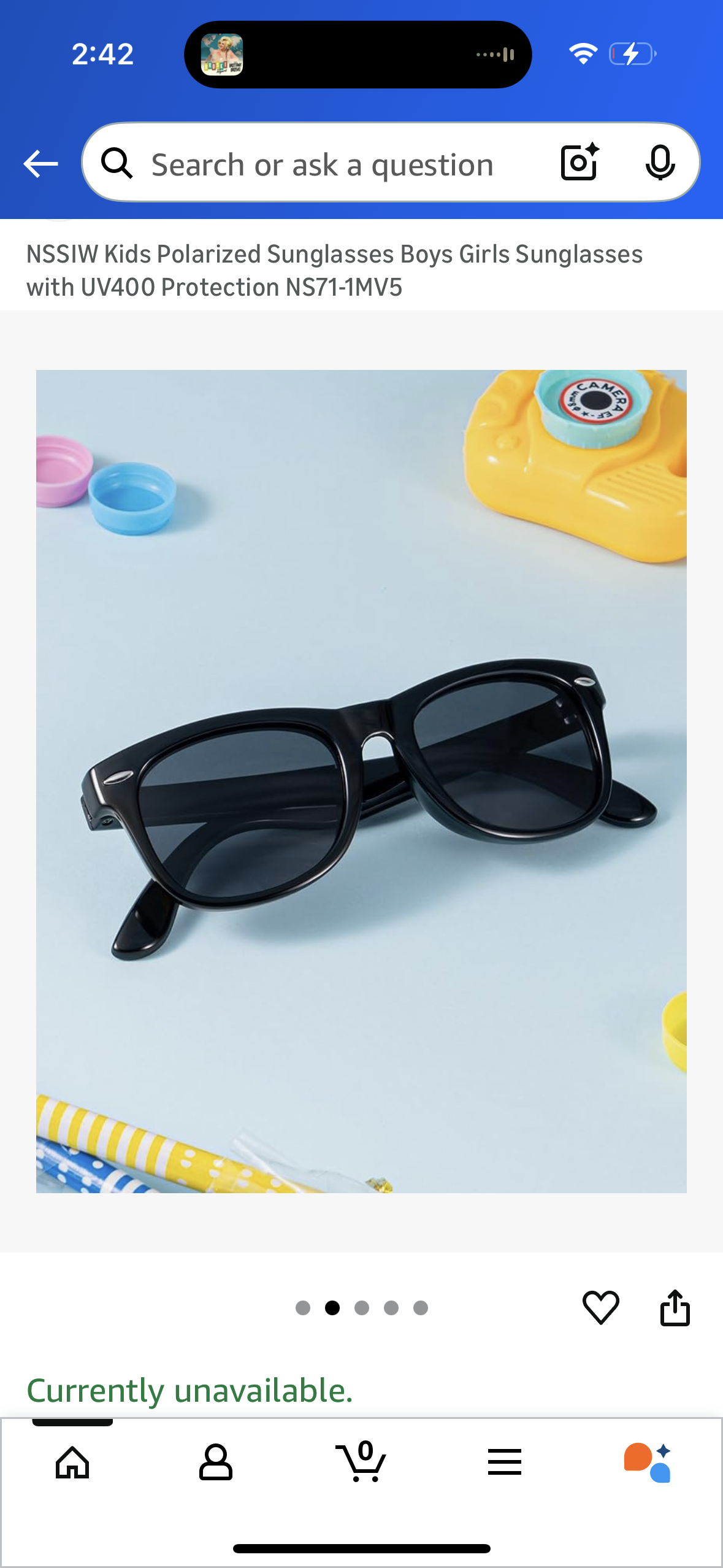 NSSIW Kids Polarized Sunglasses Boys Girls Sunglasses with UV400 Protection (Age 3-6)