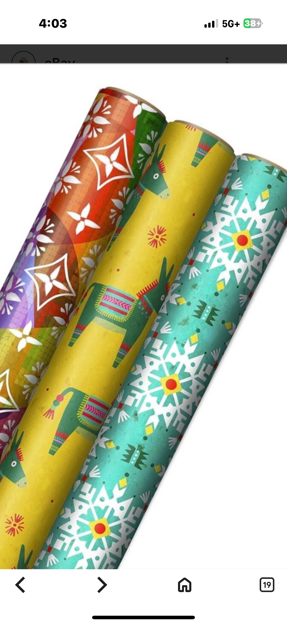 Hallmark Multicolor Paper 3Rolls Wrapping Paper