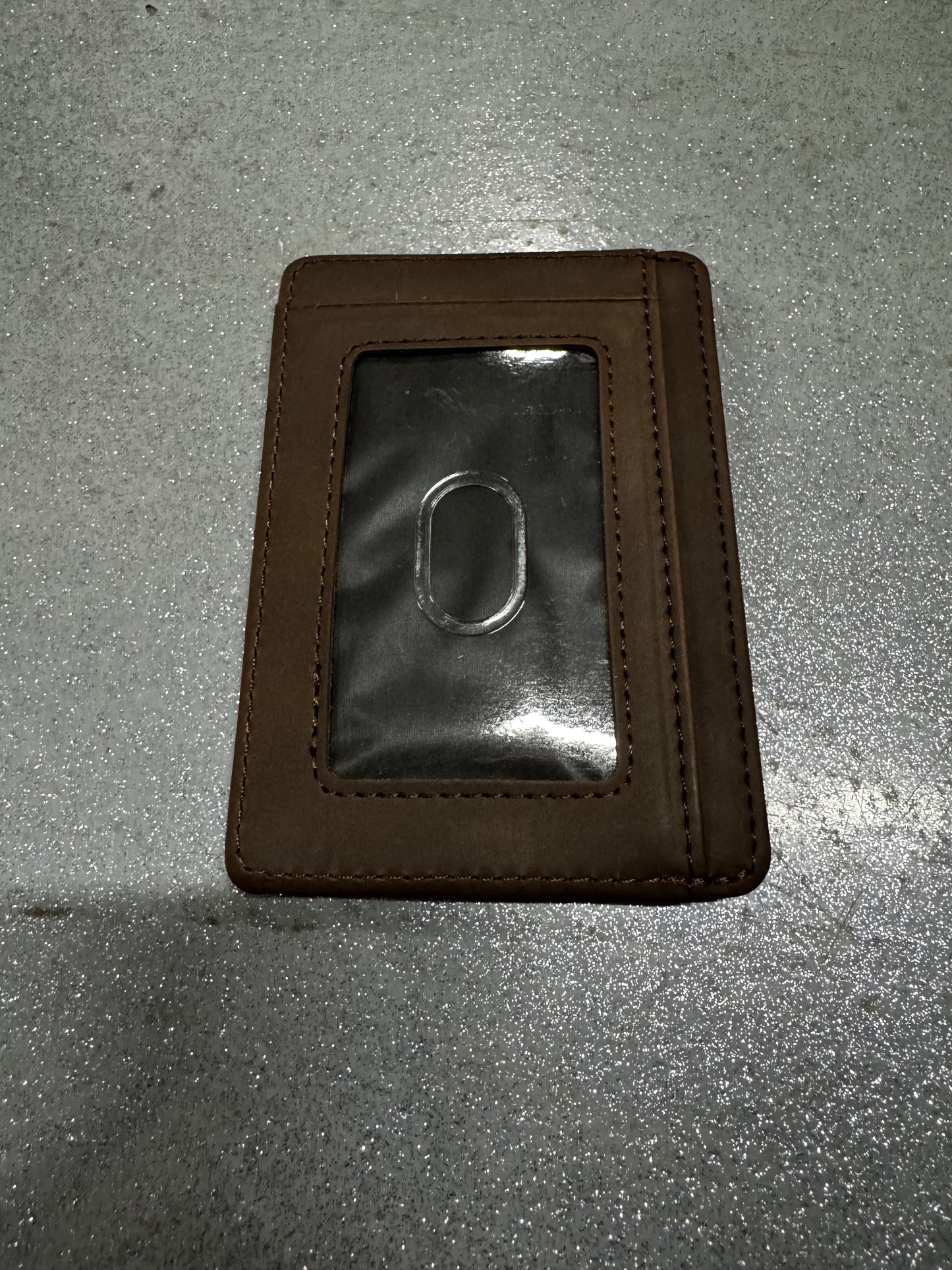 Slim Minimalist Wallet Thin Leather Credit Card Holder Wallet RFID Blocking Front Pocket Wallets for Men (brown)