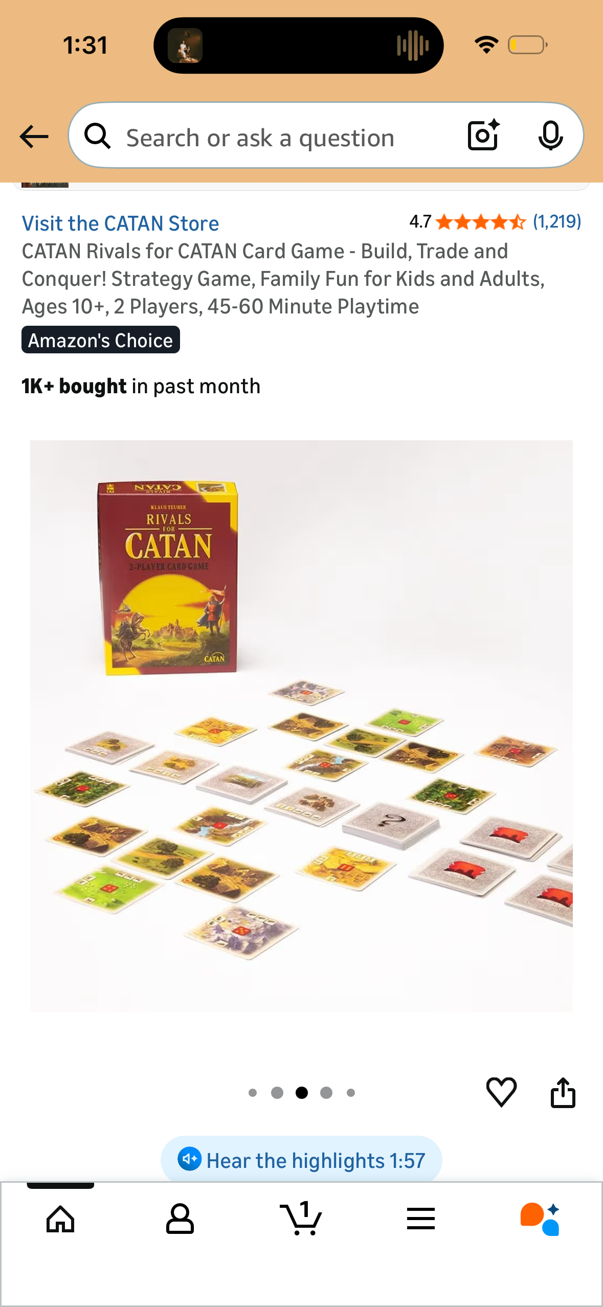 CATAN Rivals for CATAN Card Game - Build, Trade and Conquer! Strategy Game, Family Fun for Kids and Adults, Ages 10+, 2 Players, 45-60 Minute Playtime