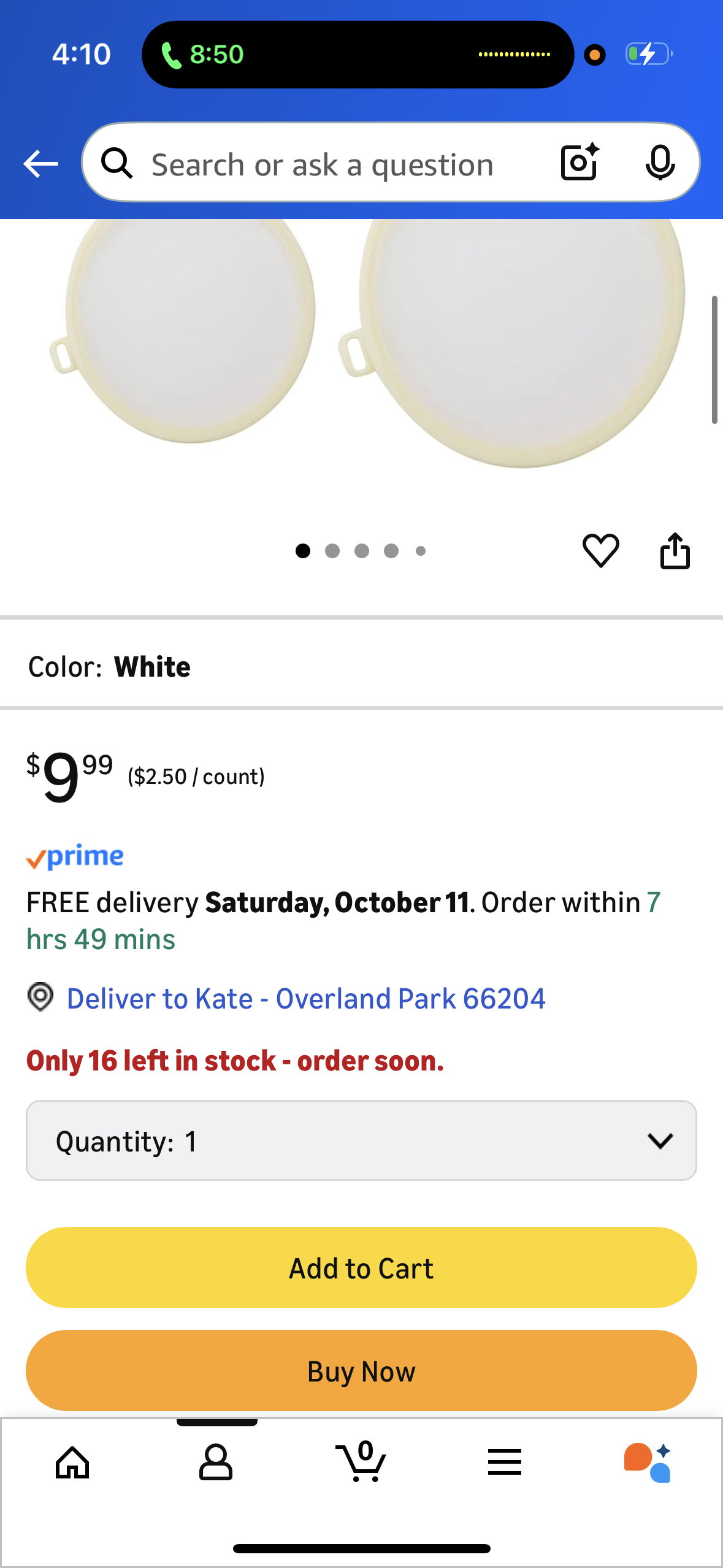 6" 8" inch Silicone Food Covers Reusable Suction Seal Covers Silicone Lids Fresh-keeping Lid Microwave Splatter Cover for Bowls, Pots, Cups - 4 Pcs White