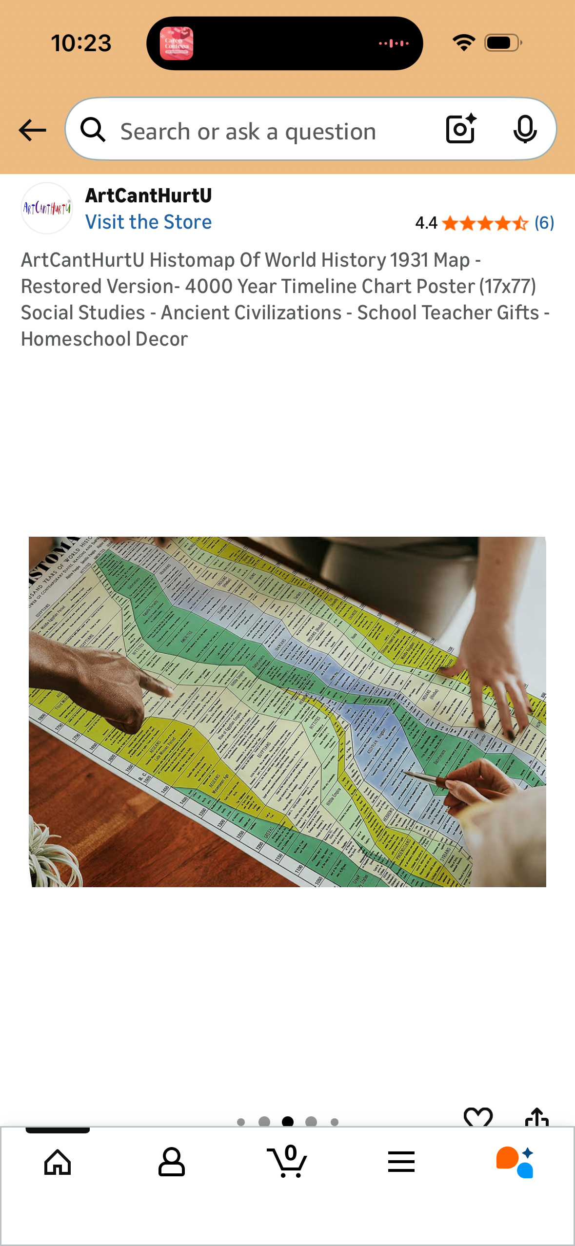 ArtCantHurtU Histomap Of World History 1931 Map -Restored Version- 4000 Year Timeline Chart Poster (17x77) Social Studies - Ancient Civilizations - School Teacher Gifts - Homeschool Decor Mo