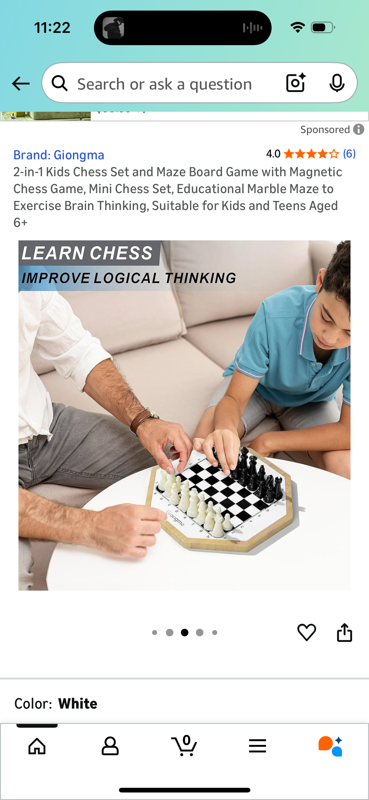 2-in-1 Kids Chess Set and Maze Board Game with Magnetic Chess Game, Mini Chess Set, Educational Marble Maze to Exercise Brain Thinking, Suitable for Kids and Teens Aged 6+