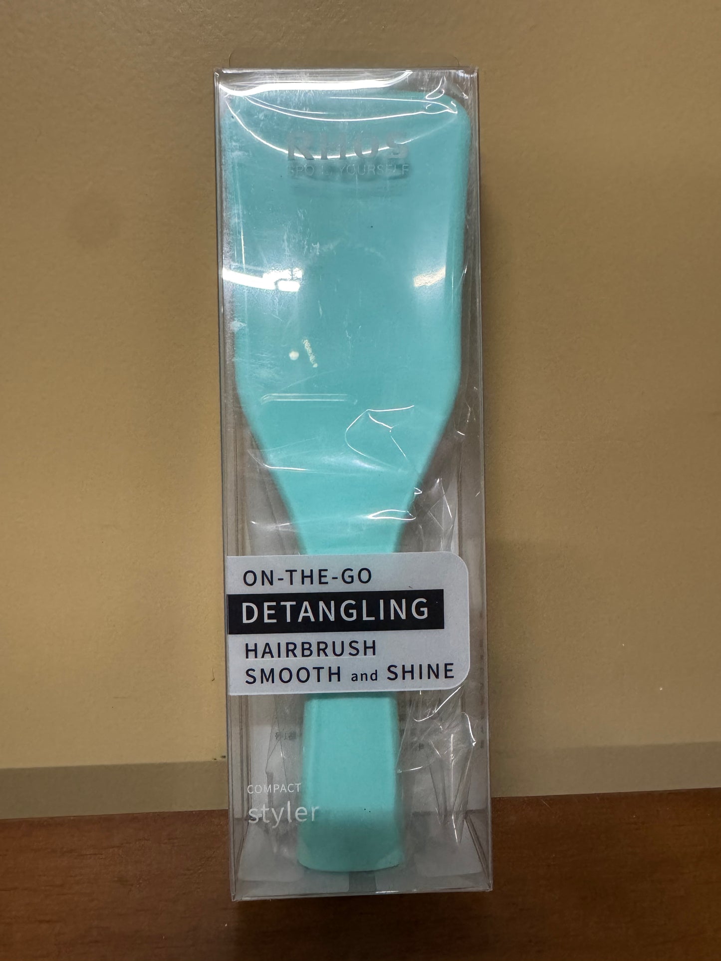 RHOS Hair Brush for Women, Men and Kids, Detangler Brush for Smoothing, Suitable for Curly,Thick,Short,Thin Hair,Wet Dry Hair,Anti Breakage-Hair Brush without Ball Tips (BLUE)