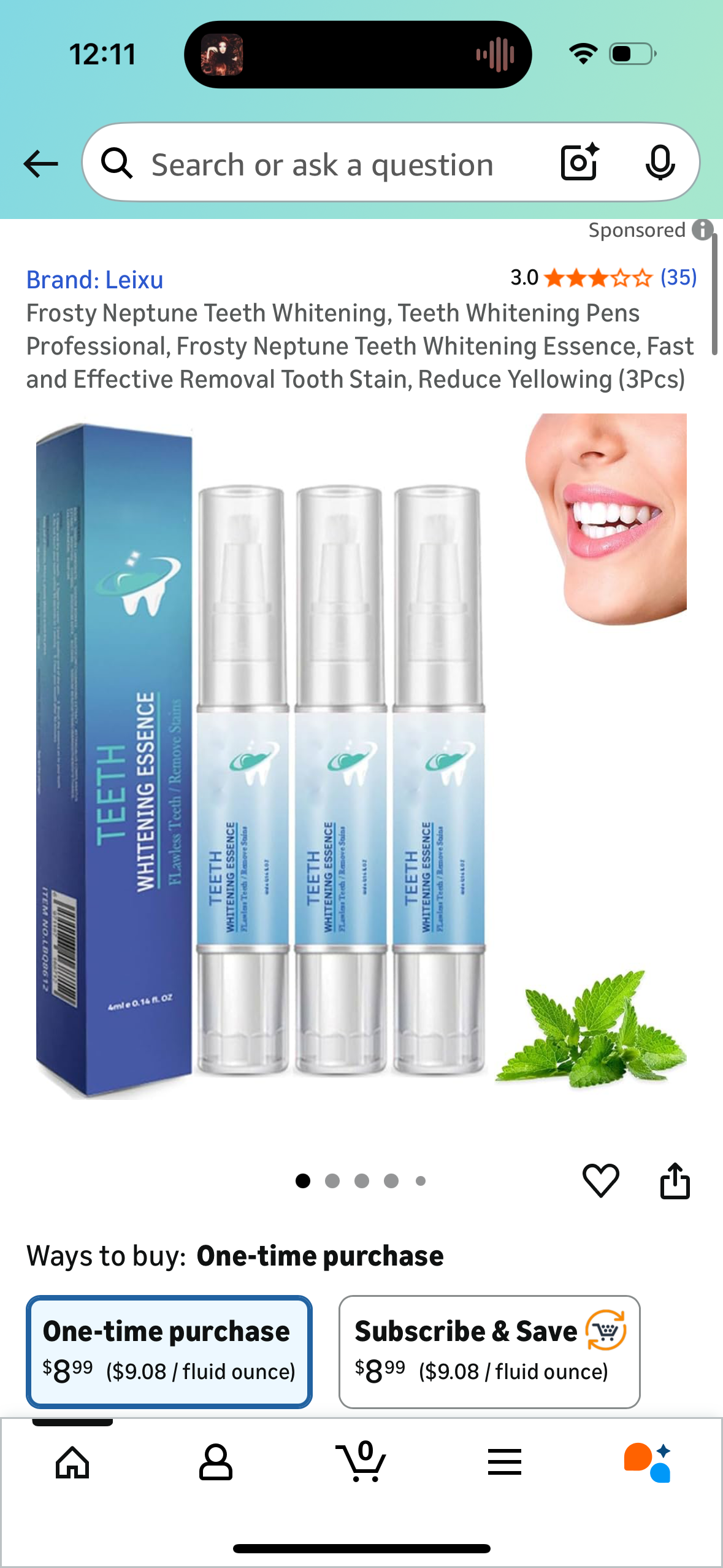 Frosty Neptune Teeth Whitening, Teeth Whitening Pens Professional, Frosty Neptune Teeth Whitening Essence, Fast and Effective Removal Tooth Stain, Reduce Yellowing (3Pcs)