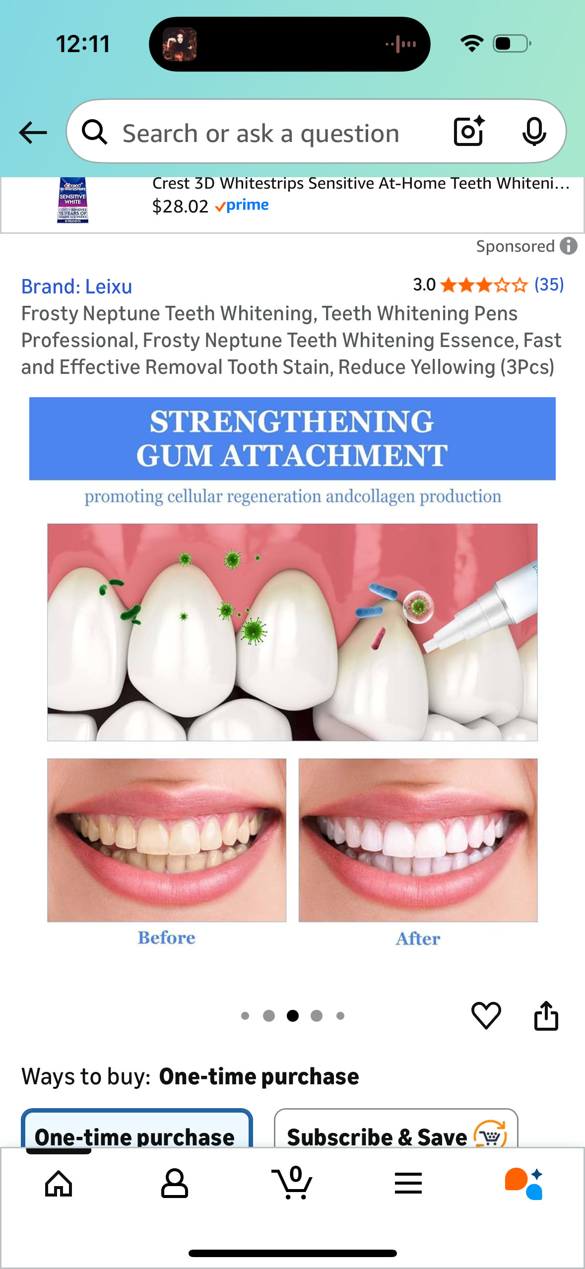 Frosty Neptune Teeth Whitening, Teeth Whitening Pens Professional, Frosty Neptune Teeth Whitening Essence, Fast and Effective Removal Tooth Stain, Reduce Yellowing (3Pcs)