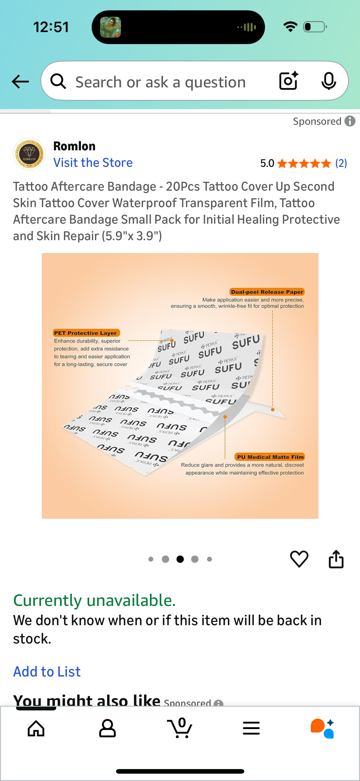 Tattoo Aftercare Bandage - 20Pcs Tattoo Cover Up Second Skin Tattoo Cover Waterproof Transparent Film, Tattoo Aftercare Bandage Small Pack for Initial Healing Protective and Skin Repair (5.9"x 3.9")