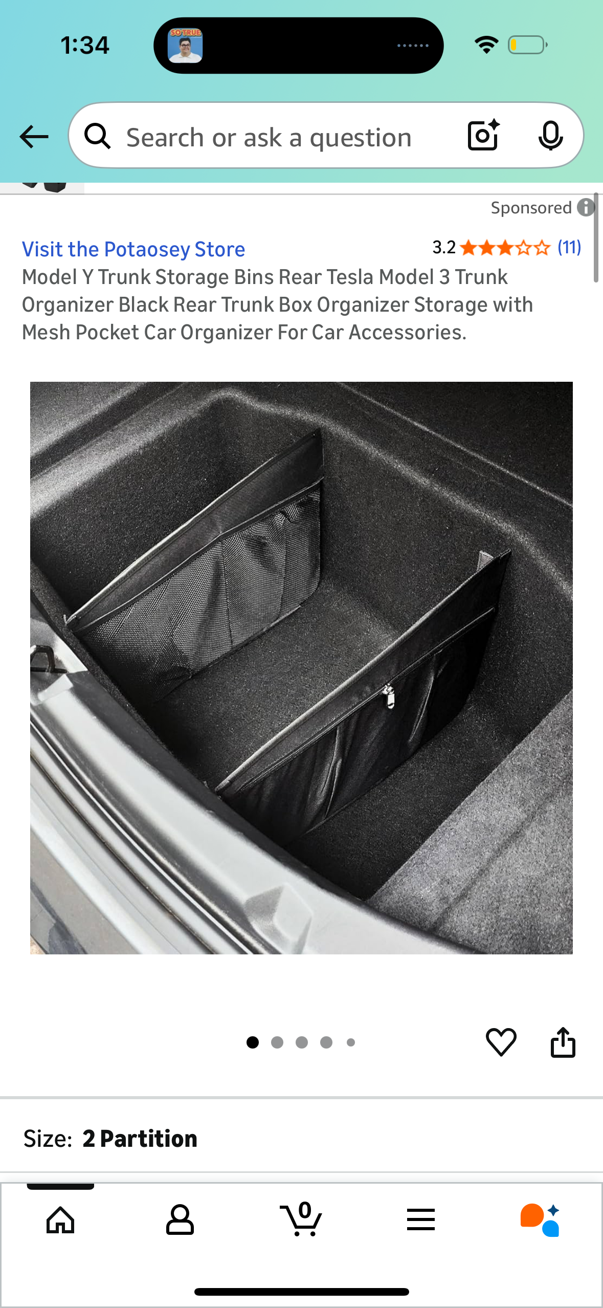 Model Y Trunk Storage Bins Rear Tesla Model 3 Trunk Organizer Black Rear Trunk Box Organizer Storage with Mesh Pocket Car Organizer For Car Accessories.