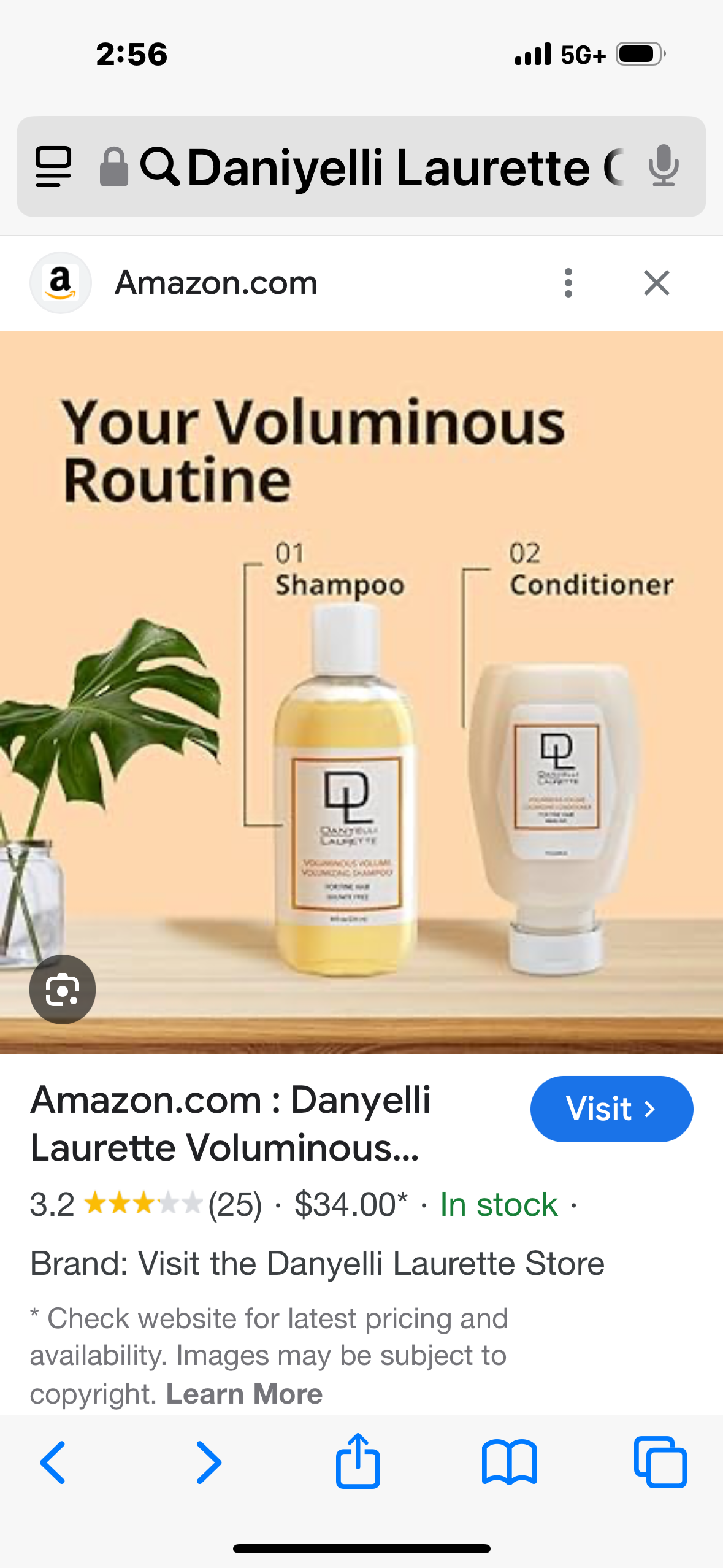Daniyelli Laurette Color Capture Color Safe Shampoo for Color Treated Hair