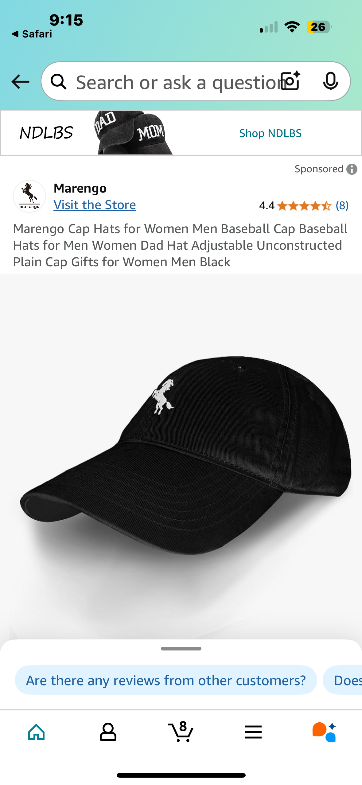 Marengo Cap Hats for Women Men Baseball Cap Baseball Hats for Men Women Dad Hat Adjustable Unconstructed Plain Cap Gifts for Women Men Black