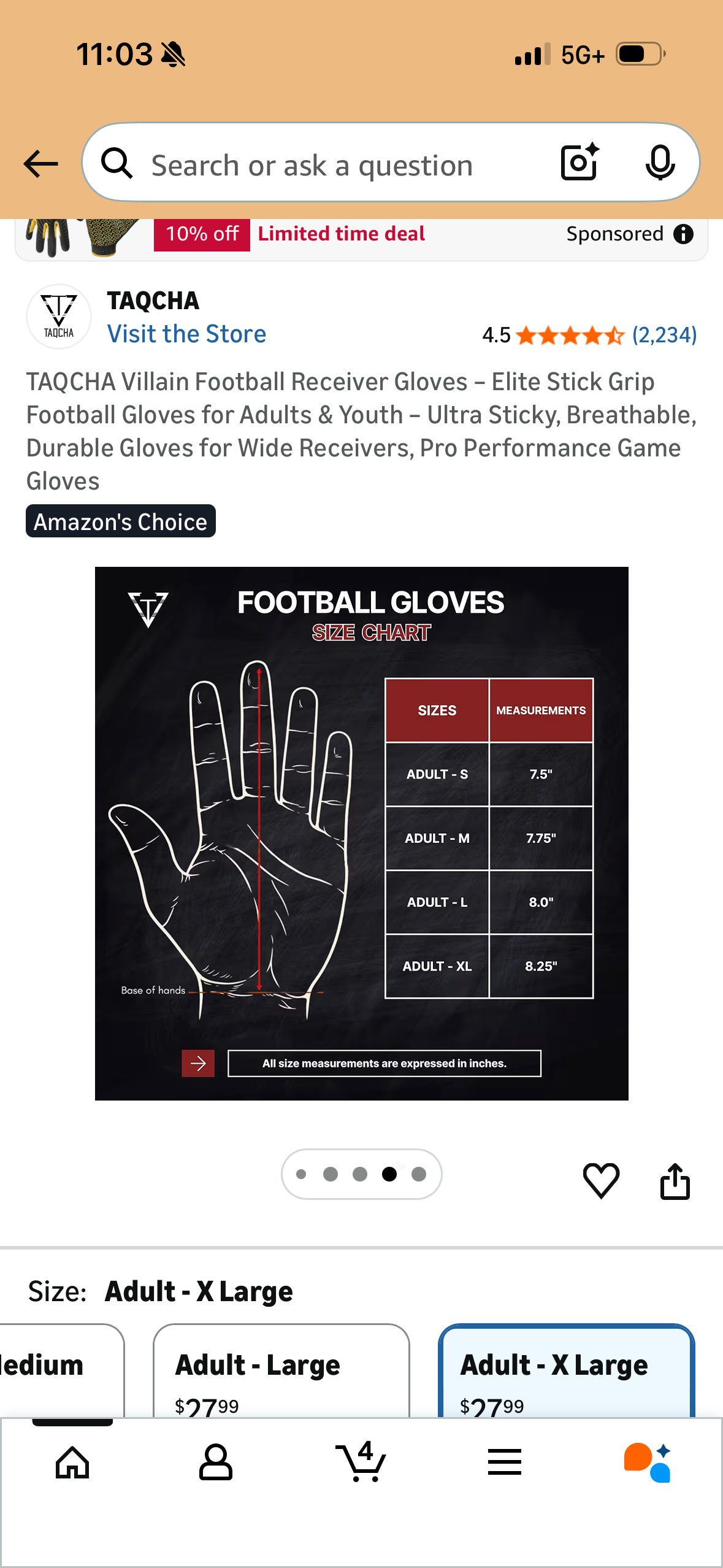 TAQCHA Villain Football Receiver Gloves – Elite Stick Grip Football Gloves for Adults & Youth – Ultra Sticky, Breathable, Durable Gloves for Wide Receivers, Pro Performance Game Gloves