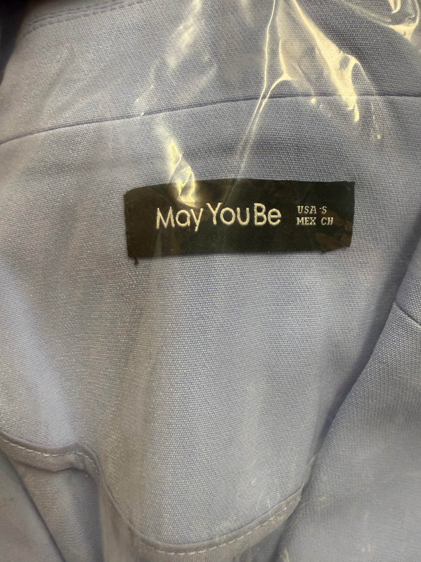 May You Be Women's Casual Blazer (Size Small) Sky Blue