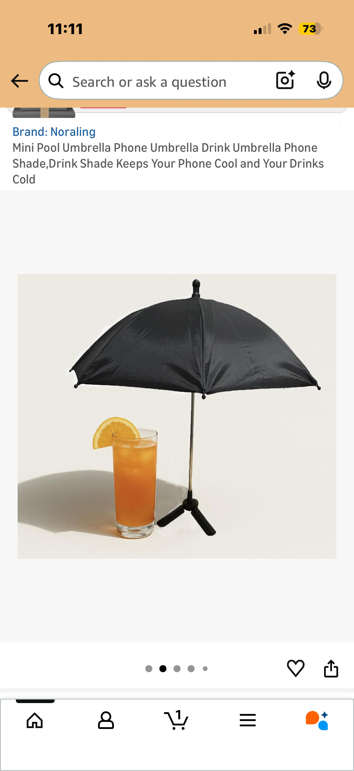 Mini Pool Umbrella Phone Umbrella Drink Umbrella Phone Shade,Drink Shade Keeps Your Phone Cool and Your Drinks Cold