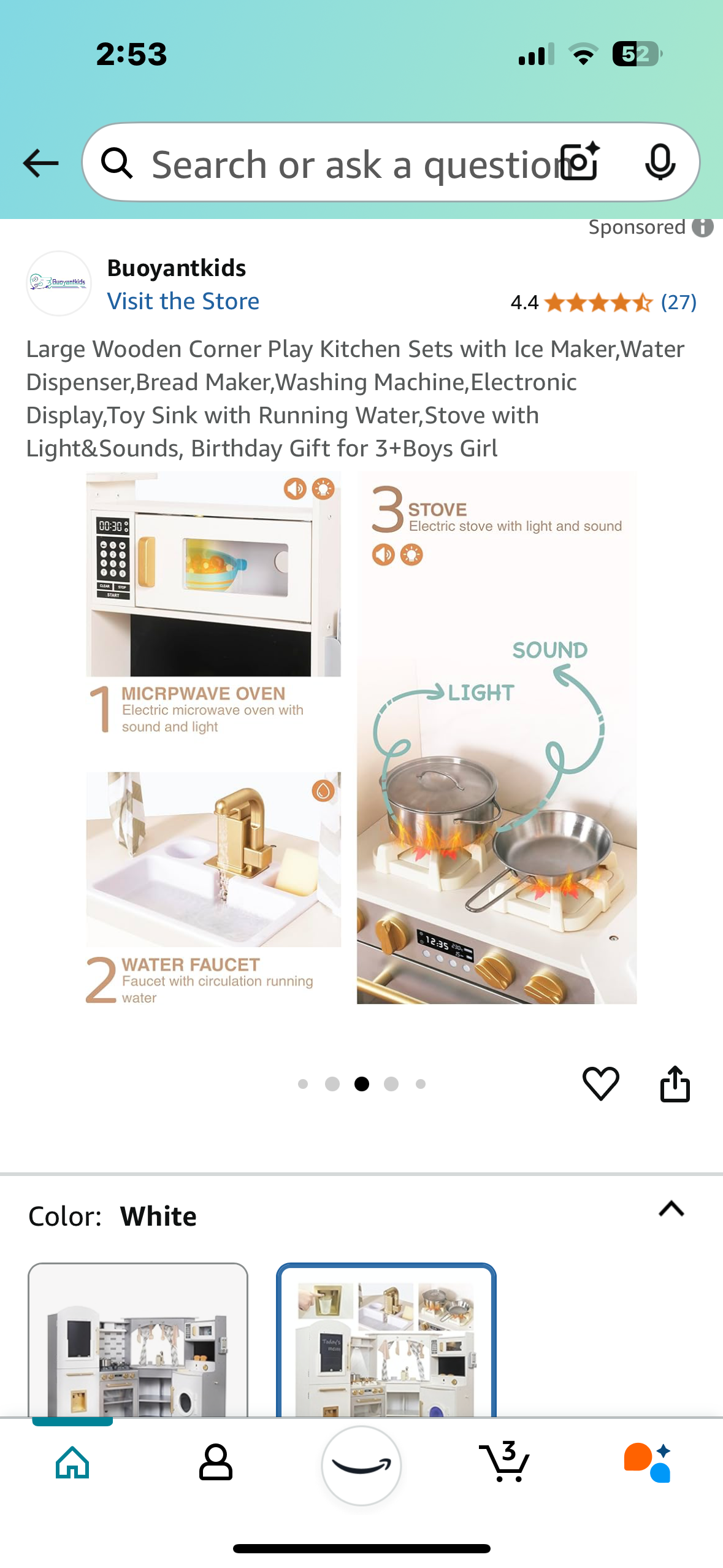 New - Children’s Realistic Kitchen Play Set (R278)