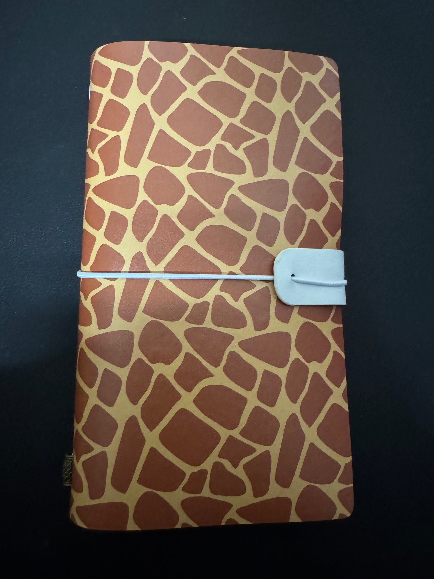 InnoBeta Giraffe Gifts Journal for Giraffe Lover - 7.8"x5" Leather Embossed Refillable Notebook - Gifts for Appreciation, Christmas, Congratulations and Birthday