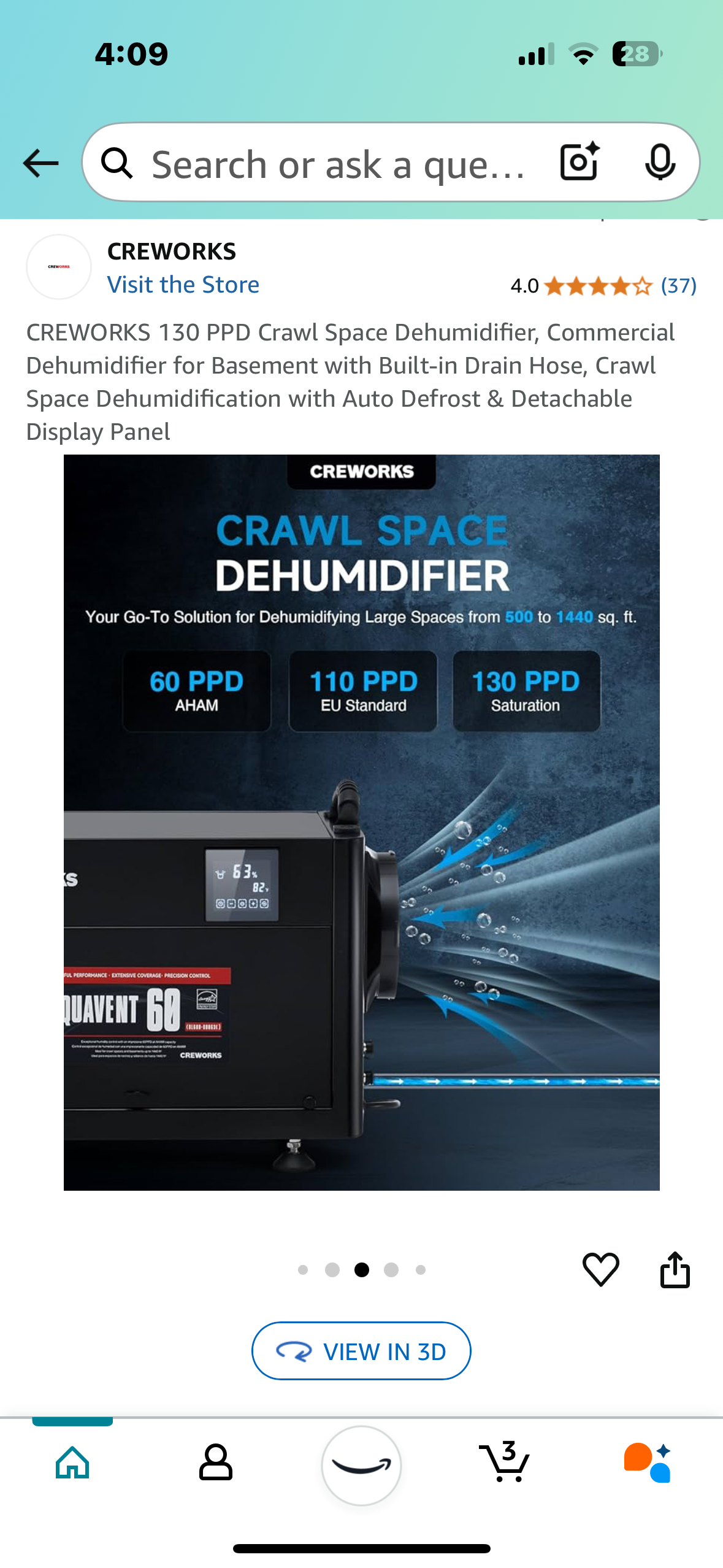 New - Commercial Grade Dehumidifier (G446)