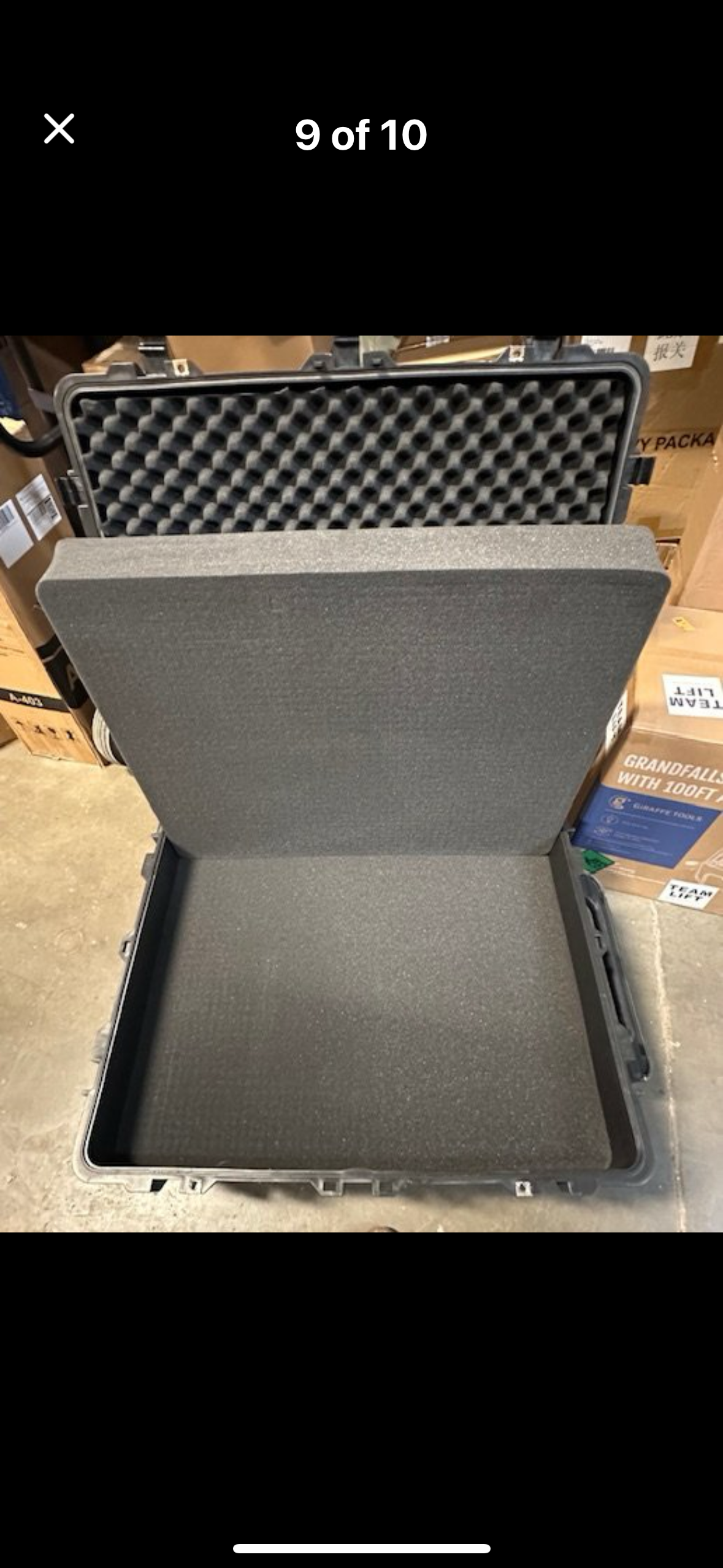 New - MEIJIA Portable Waterproof Protective Case with Customizable Foam approx 33”x28”x18” (G518)