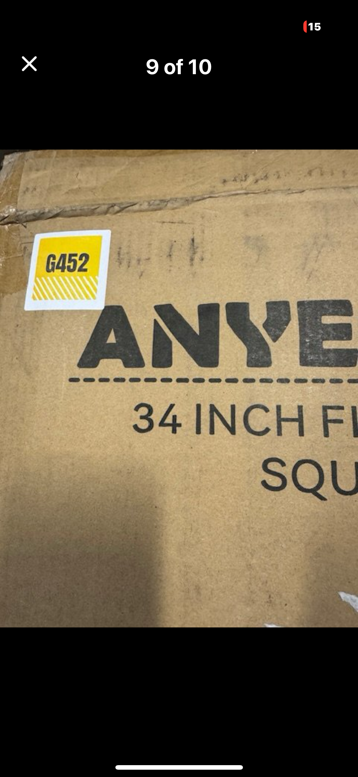 New - Fire Pit Burner Lid 34”x 34" Drop-in (G452)